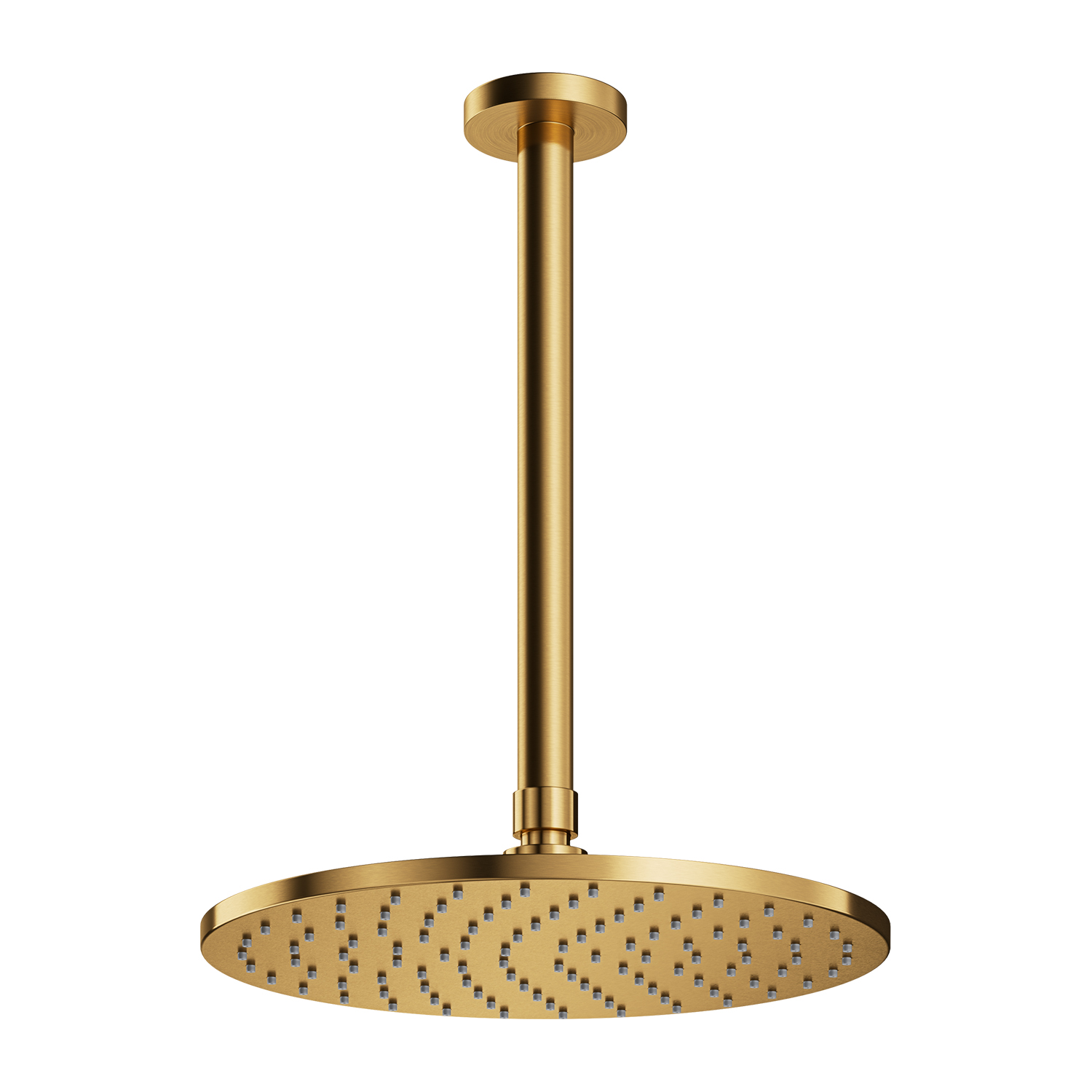 Omnires SlimLine soffione doccia con braccio 25x25 cm rotonda oro WSSET1GLB