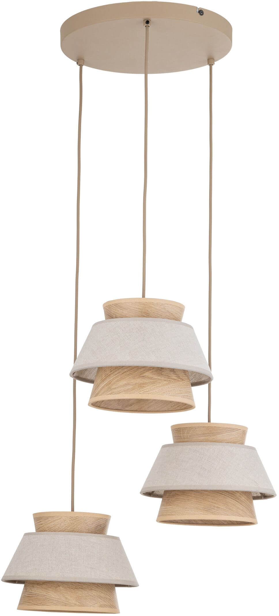 TK Lighting Kalum lampada sospesa 3x15 W beige 11807