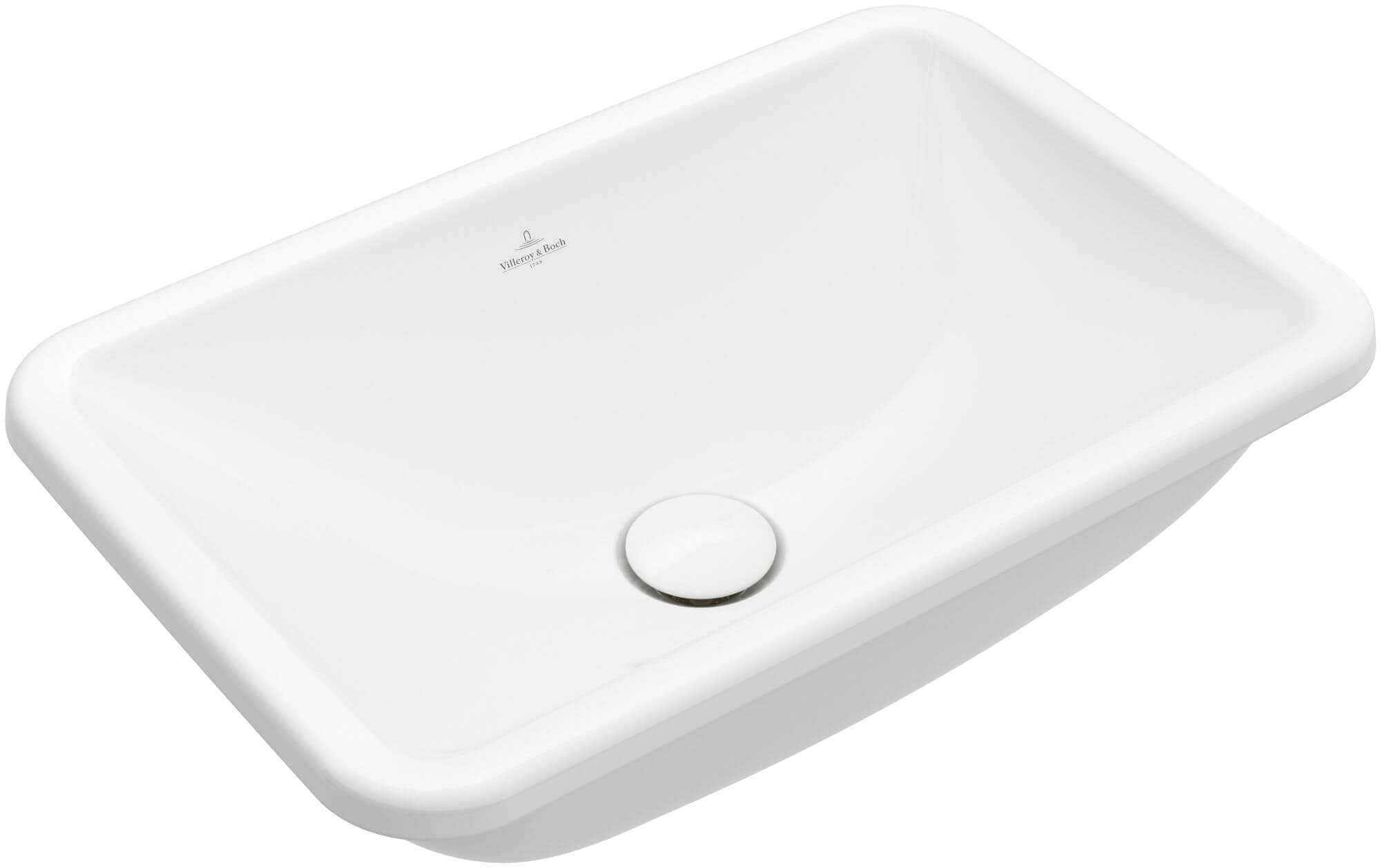 Villeroy & Boch Loop & Friends lavabo 51x34.5 cm rettangolare da incasso bianco lucida 4A6400R1