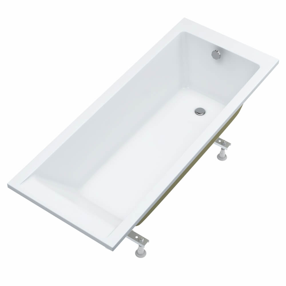 Schedline Milos White Mat vasca da bagno rettangolare 160x75 cm bianco 3WSP.M1P-16075/B/MG