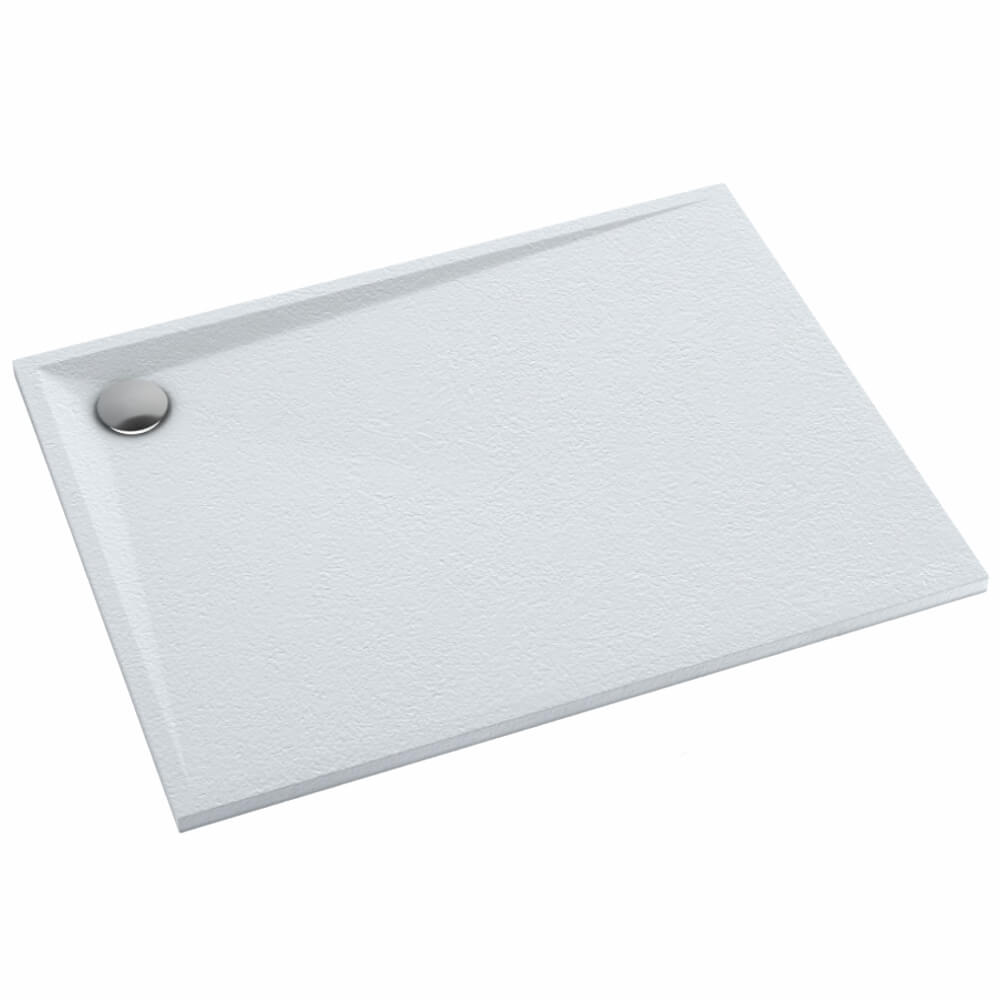 Schedline Libra Grooved White Stone piatto doccia rettangolare 100x70 cm bianco 3SP.L1P-70100/B/GR