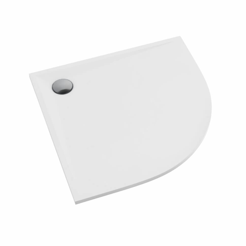 Schedline Libra White Mat piatto doccia semicircolare 80x80 cm bianco 3SP.L1O-8080/B/MG