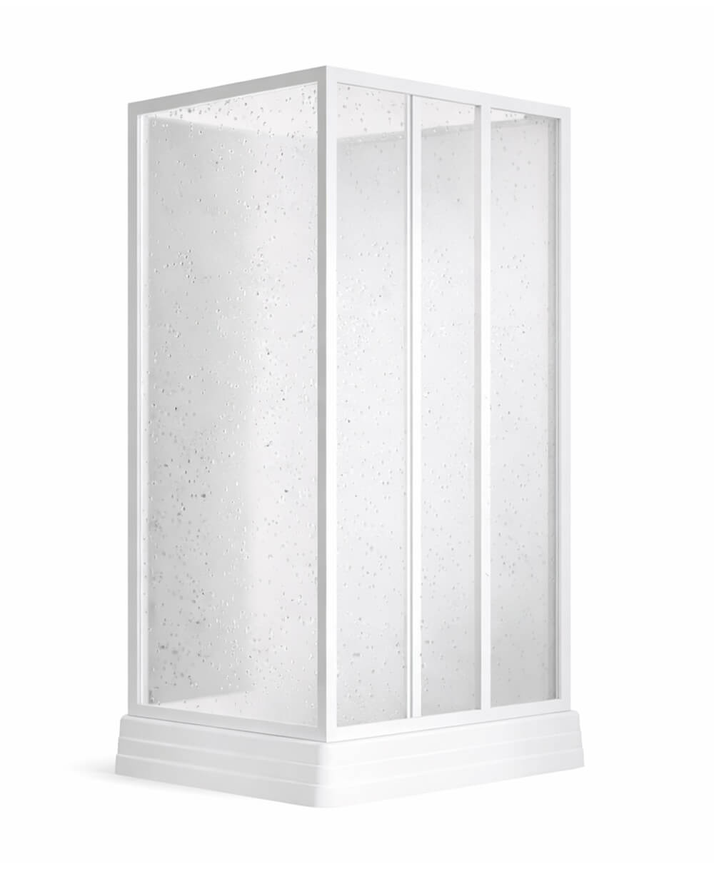 Ravak Supernova box doccia con piatto doccia 80x80 cm quadrato bianco lucida/polistirene 8364411211