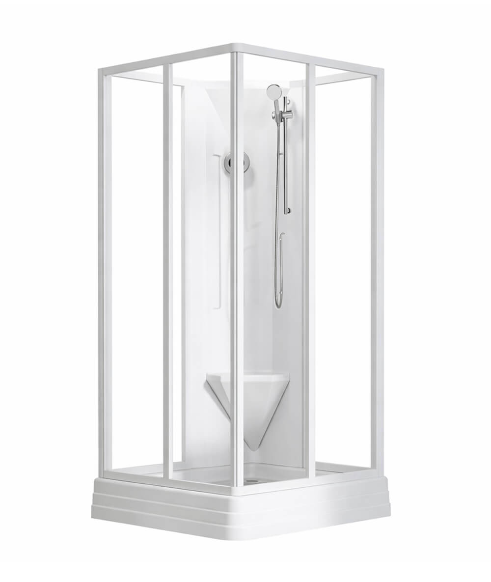 Ravak Supernova box doccia con piatto doccia 80x80 cm quadrato bianco lucida/vetro trasparente 82644112Z1