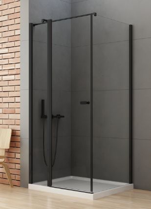 New Trendy New Soleo Black box doccia 100x70 cm rettangolare nero /vetro trasparente K-0682-WP