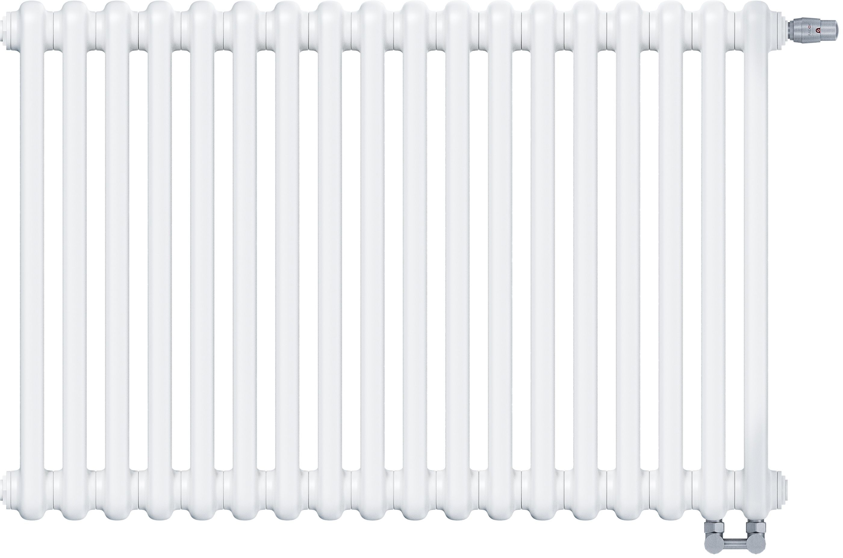 Irsap Tesi 2 radiatore per ambienti 180x36 cm podłączenie inferiore bianco IRS-TES-2180-08-B-18