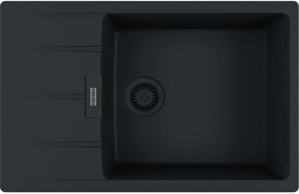 Franke Centro lavello in granito 78x50 cm nero 114.0757.422