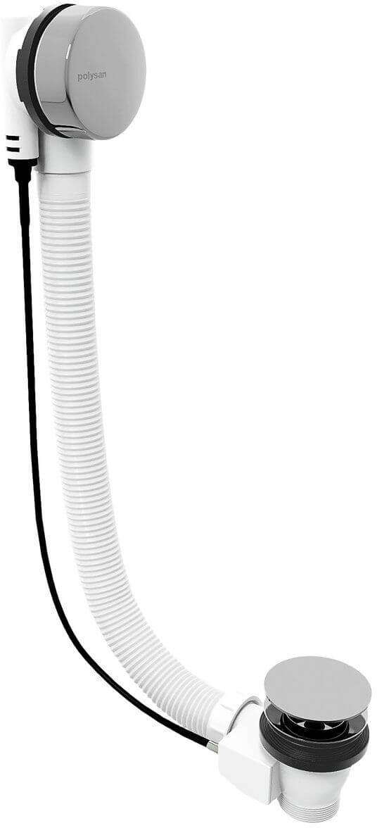 Polysan sifone per vasca da bagno cromo 71855