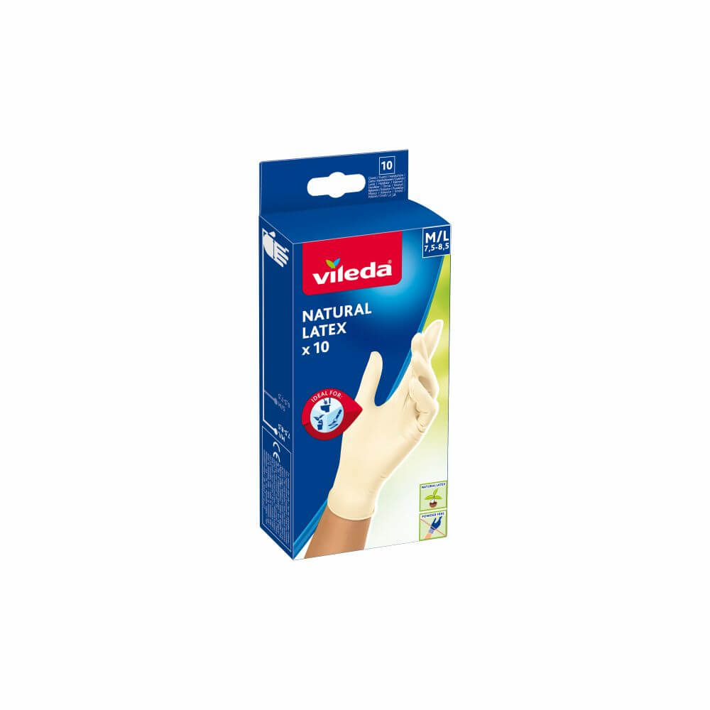 Vileda Natural latex guanti in lattice 179707