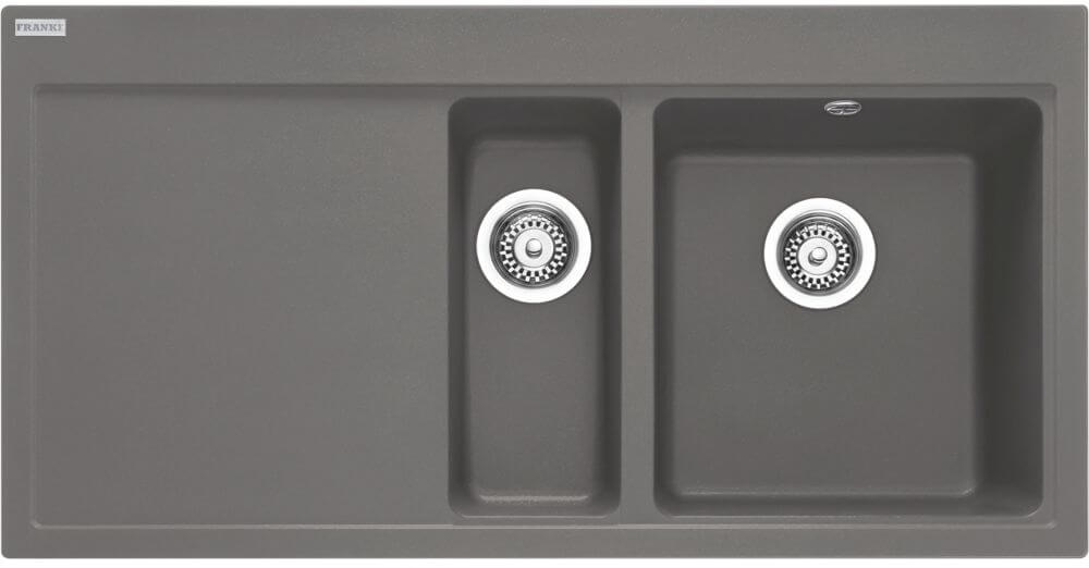 Franke Mythos lavello in granito 100x51.5 cm grigio/grafite/inox 114.0743.114