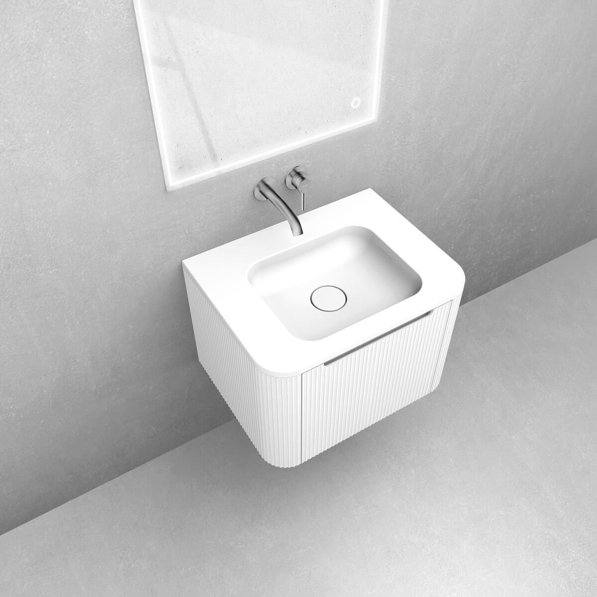 Set armadietto Oltens Hamnes 60022000, lavabo Oltens Hamnes 40212000