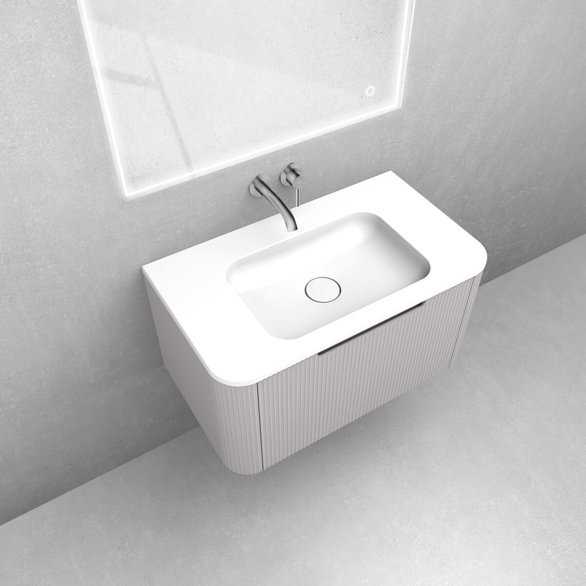 Set armadietto Oltens Hamnes 60023900, lavabo Oltens Hamnes 40213000