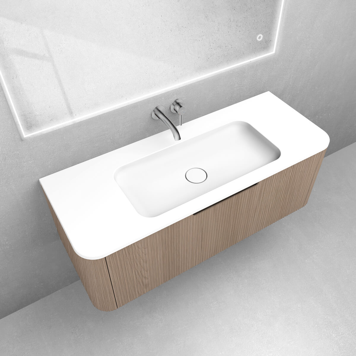 Set armadietto Oltens Hamnes 60025060, lavabo Oltens Hamnes 40215900
