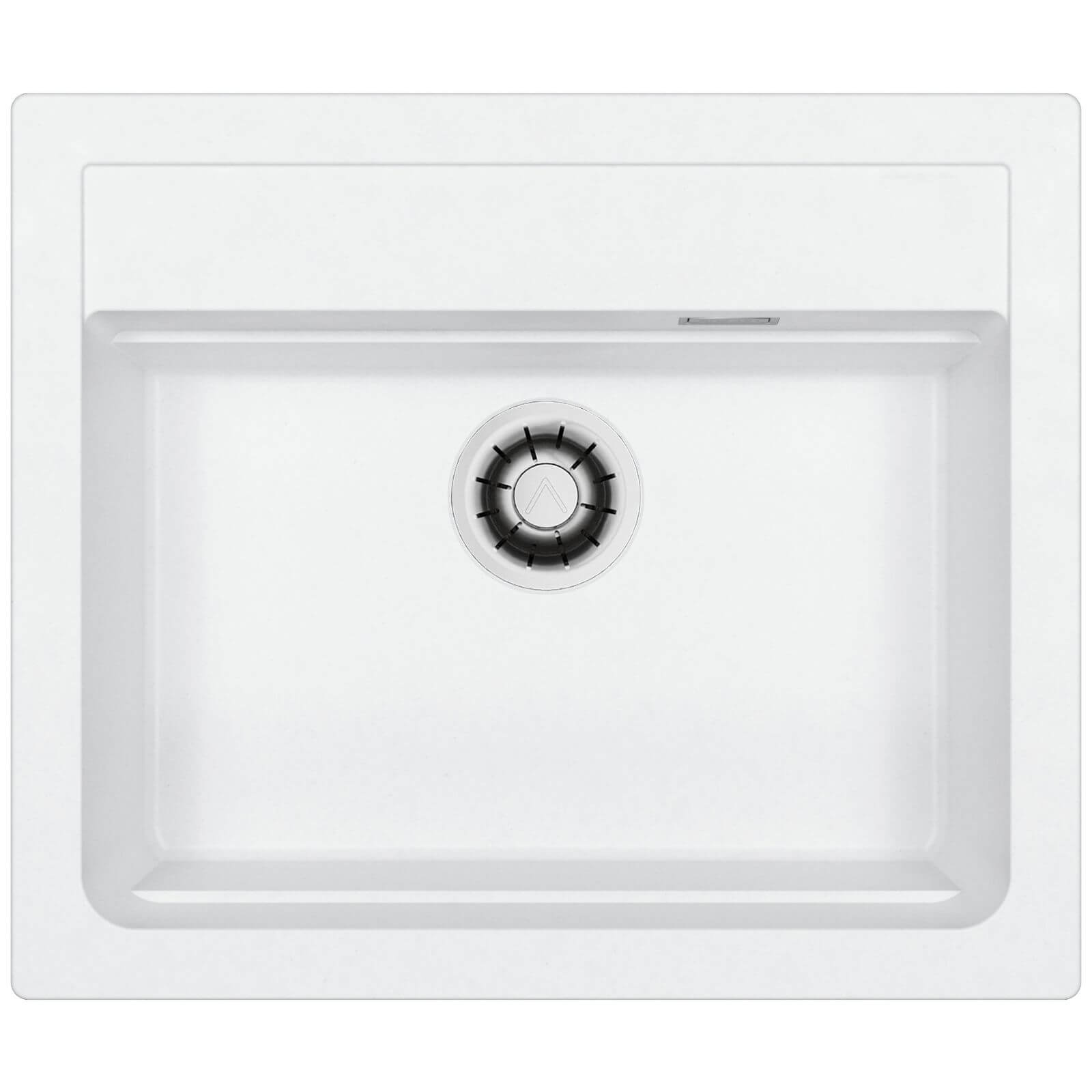 Alveus Atrox lavello in granito 59x50 cm bianco 1149201