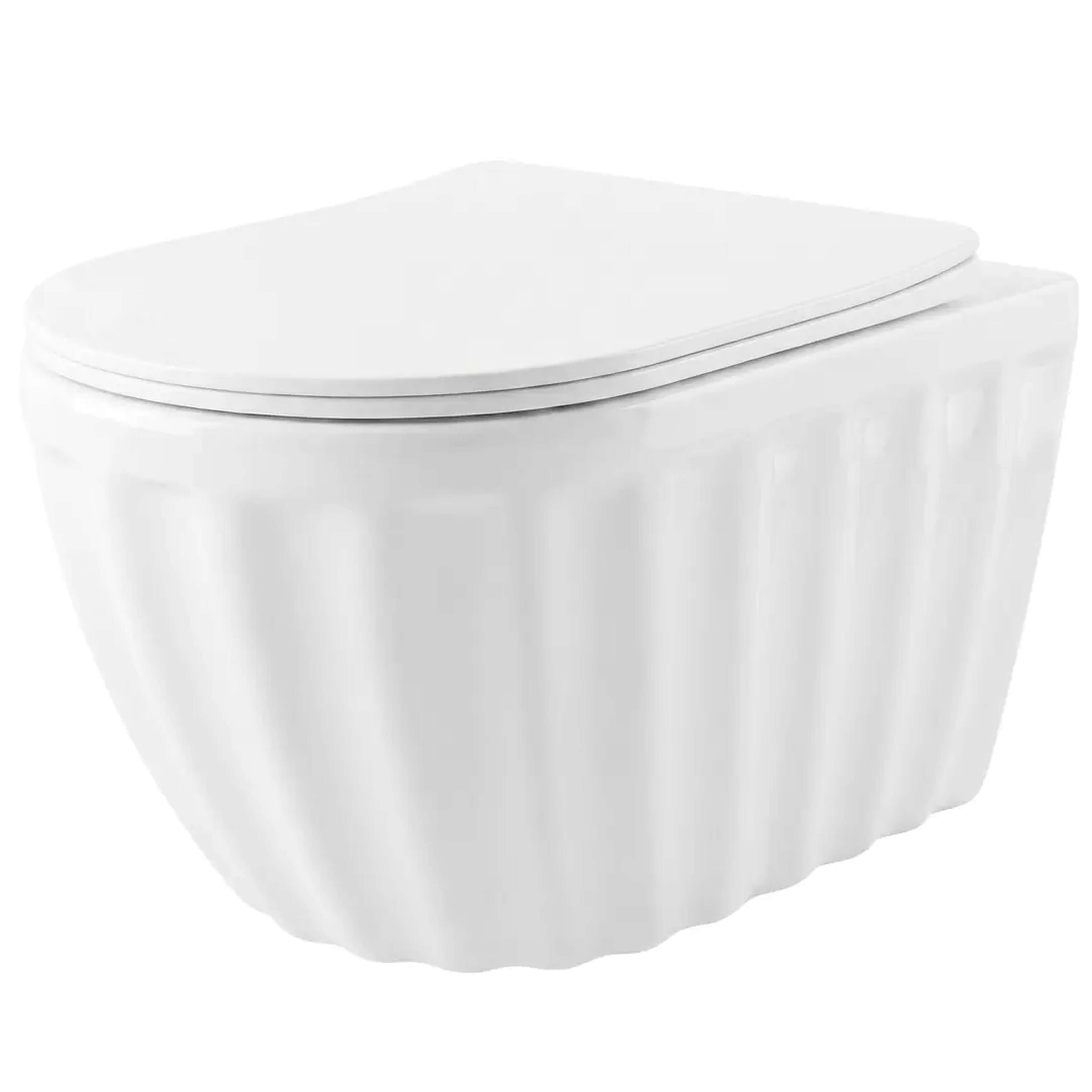 Rea Duo vaso wc sospeso bianco lucida REA-C3005