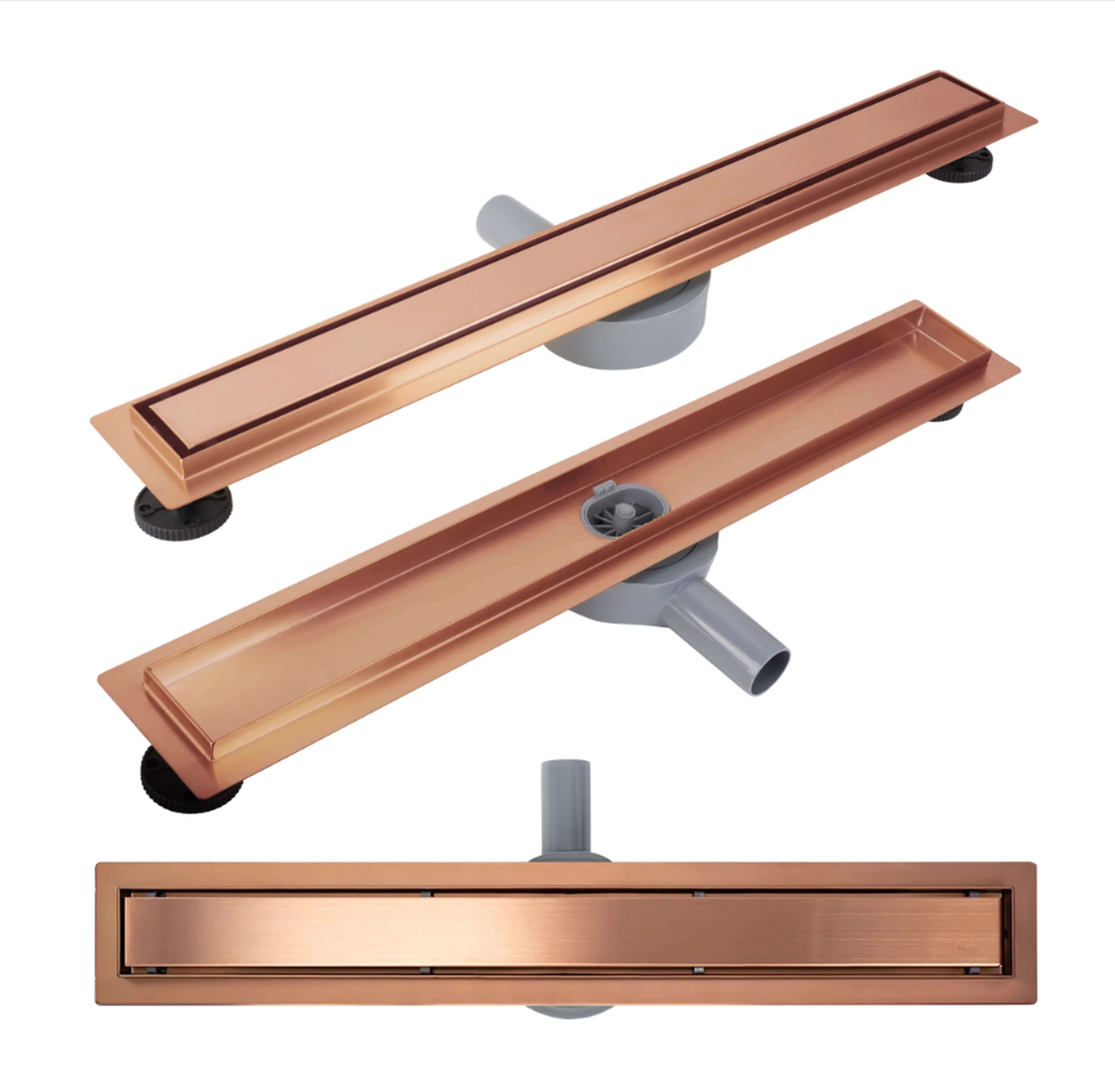 Rea Neox canalina lineare 90 cm rame REA-G4803