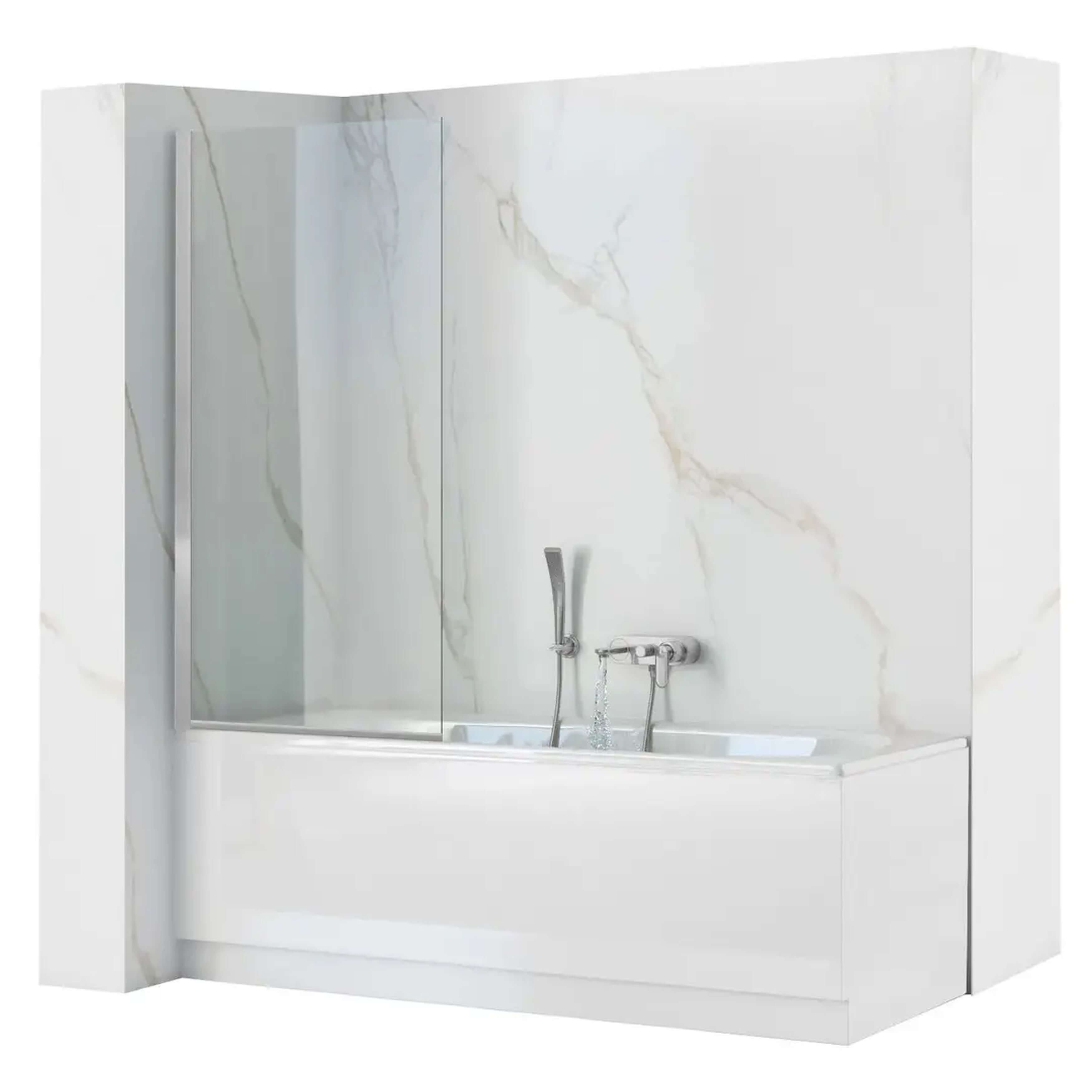 Rea Lagos parete vasca 70 cm 1 anta cromo /vetro trasparente REA-W7639