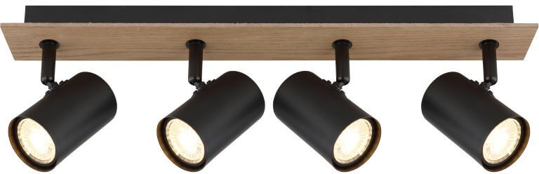 Globo Lighting Linca lampada da soffitto 4x25 W nero 57905-4