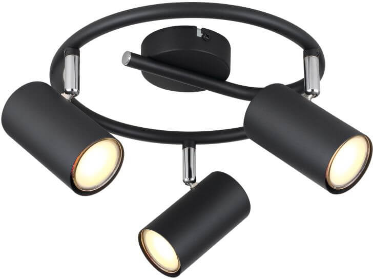 Globo Lighting Allvi lampada da soffitto 3x25 W nero 57914-3