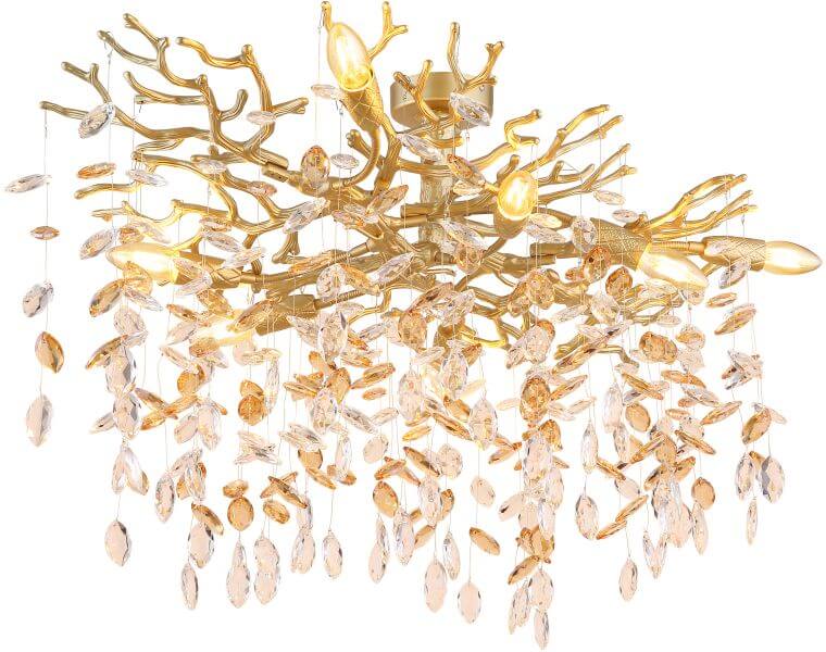 Globo Lighting Queena lampada da soffitto x40 W oro 64138D1G