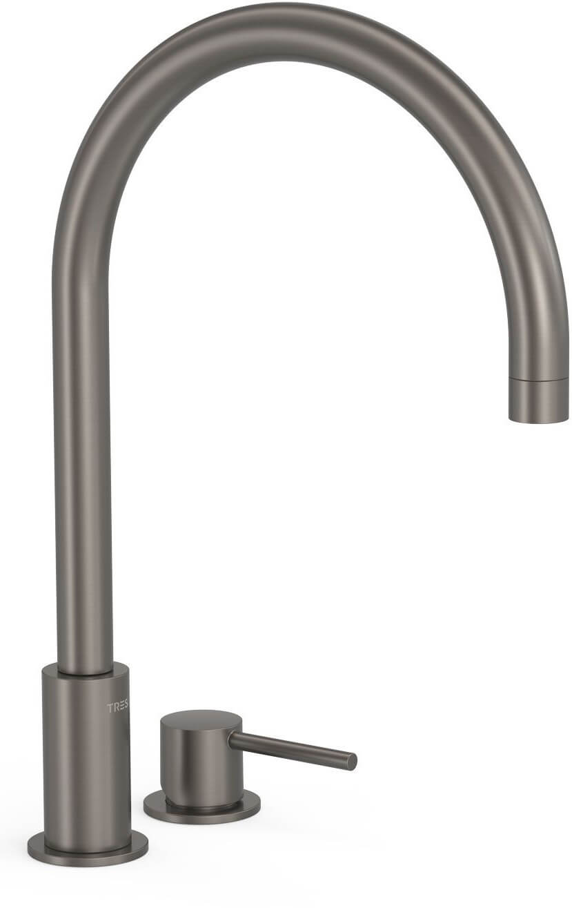 Tres Study Exclusive rubinetto per lavabo verticale grafite 26110501GR