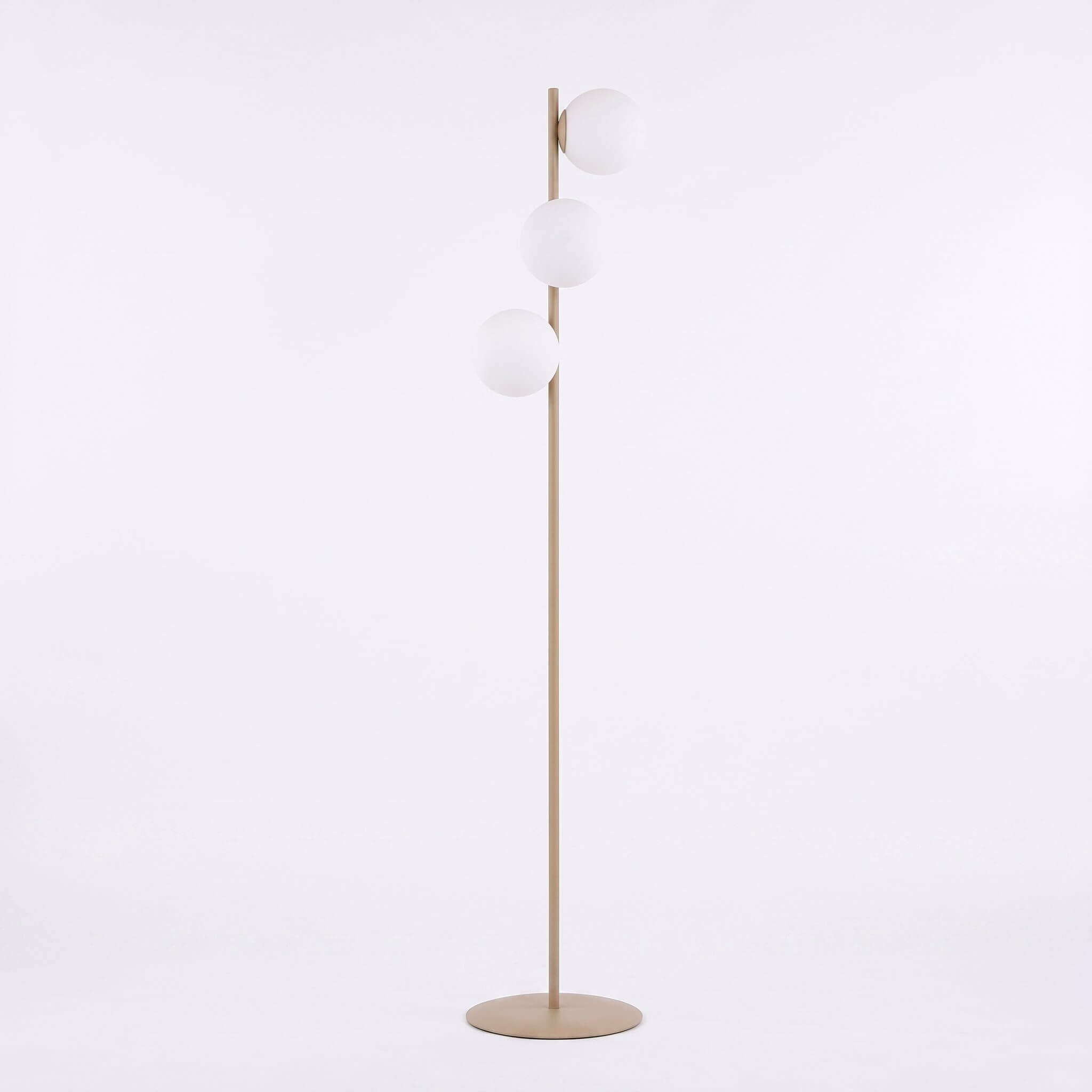 Emibig Magnus lampada da terra 3x10 W bianco-beige 1640/LP3