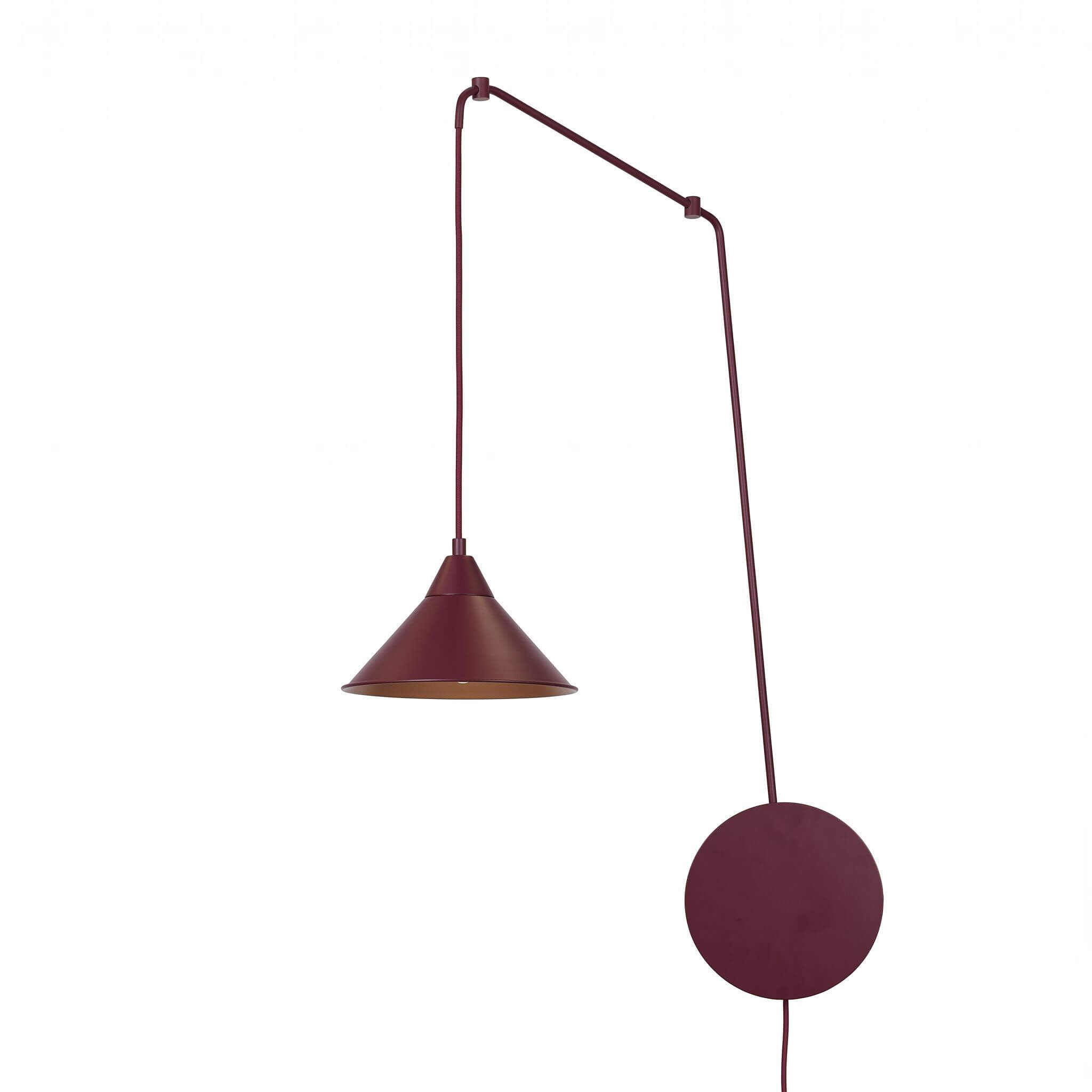 Emibig Abramo lampada sospesa 1x15 W borgogna 1787/1