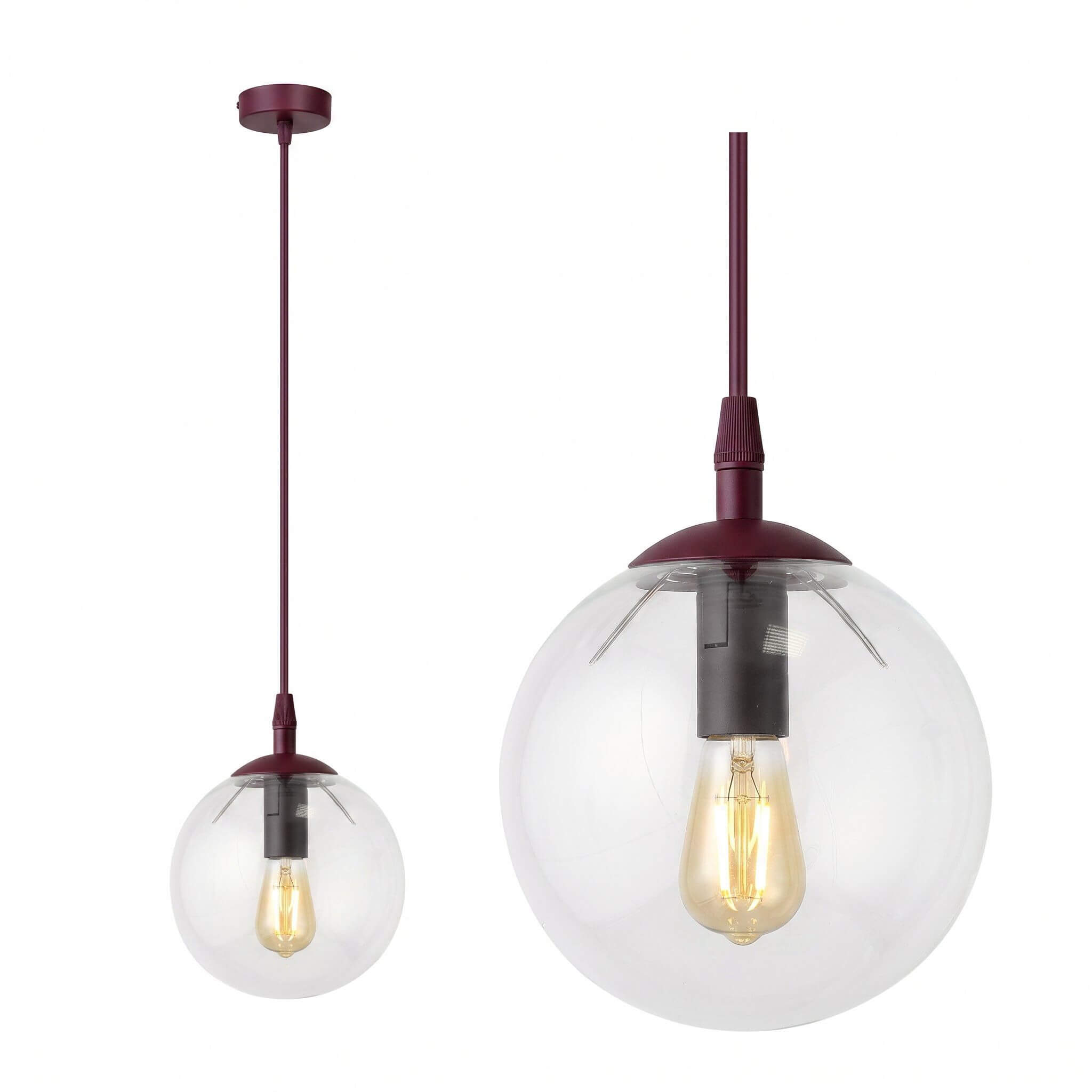 Emibig Cosmo lampada sospesa 1x10 W borgogna 1788/1