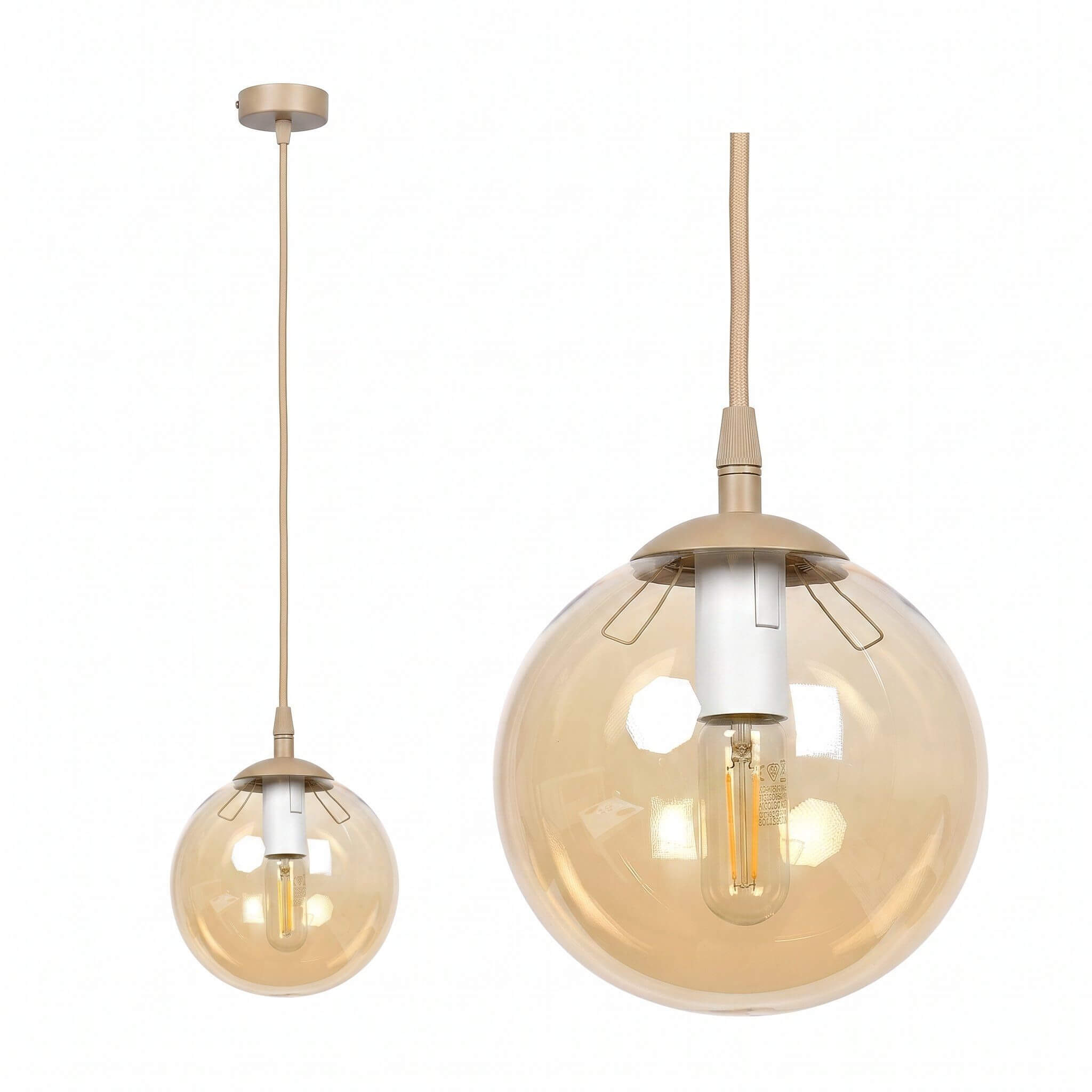 Emibig Cosmo lampada sospesa 1x10 W beige 1791/1