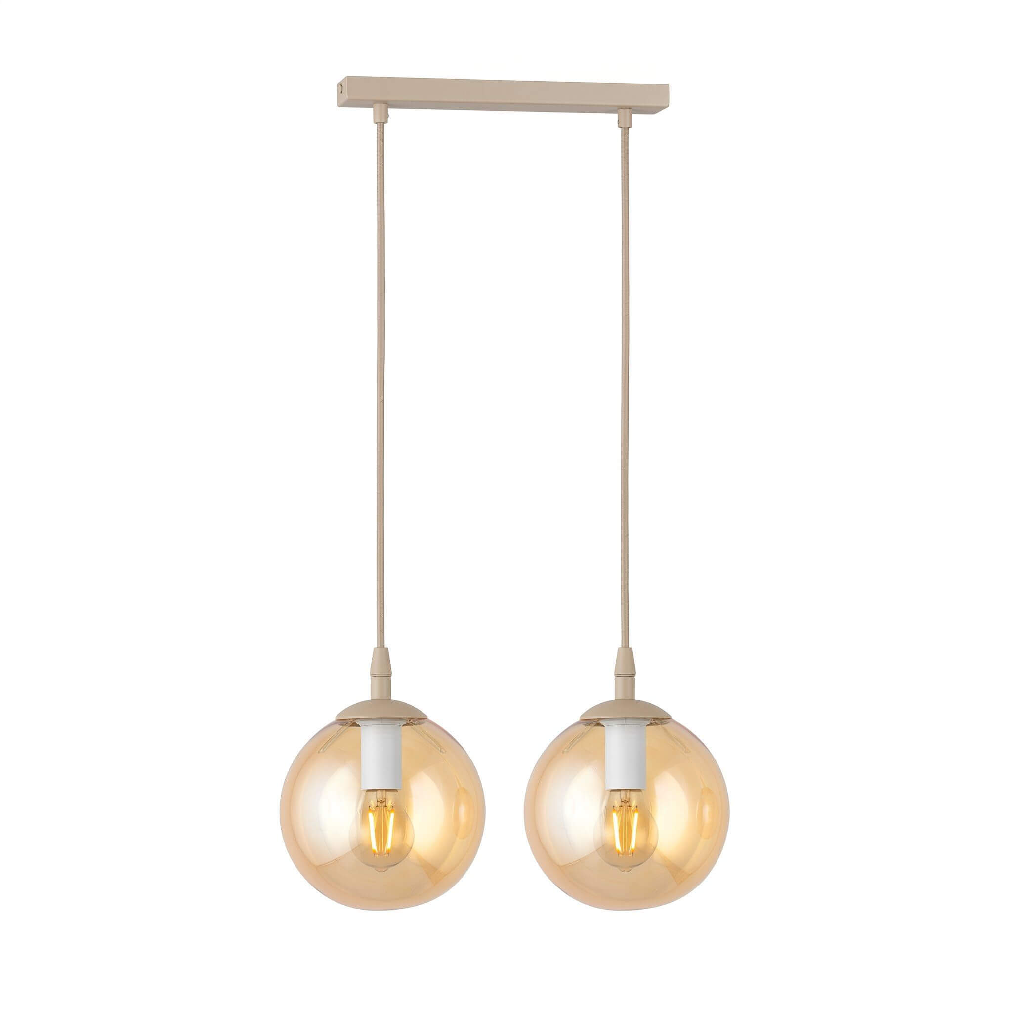 Emibig Cosmo lampada sospesa 2x10 W beige 1791/2