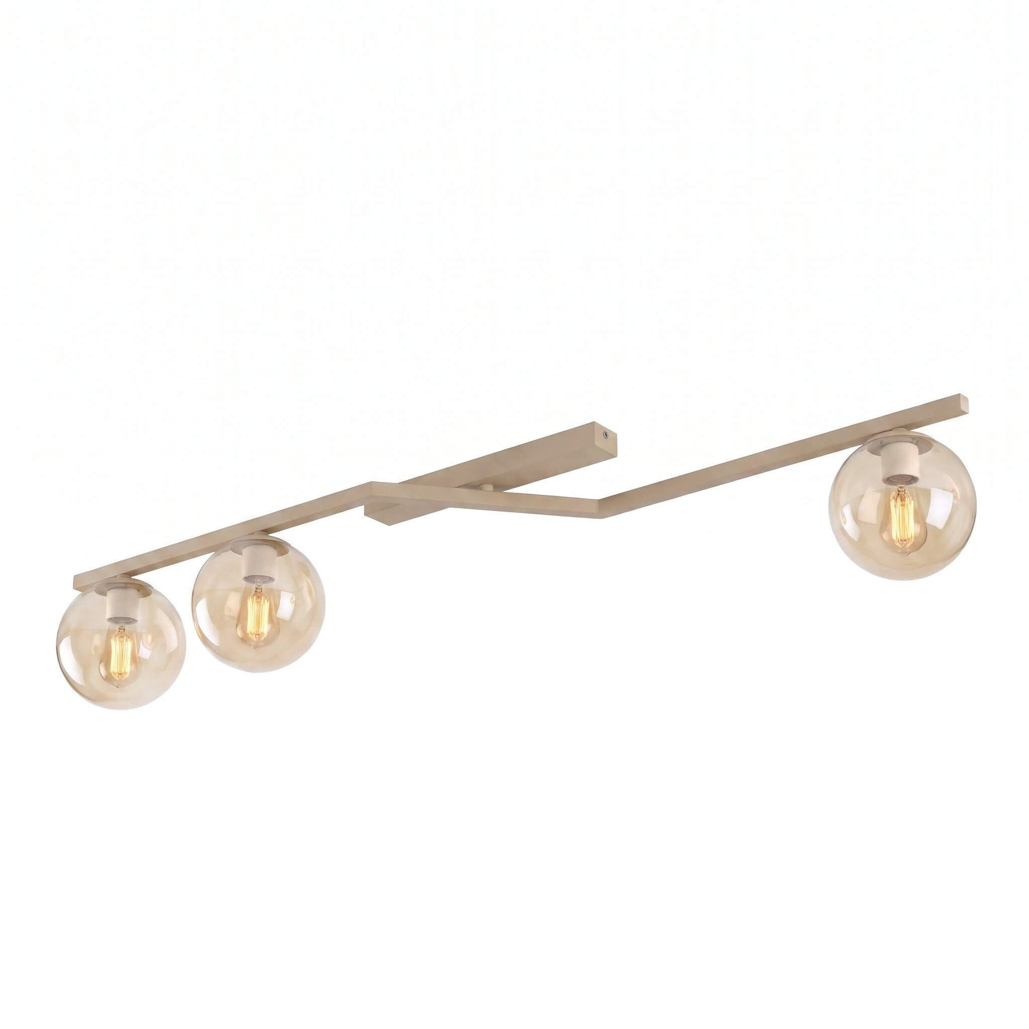 Emibig Naton lampada da soffitto 3x8 W beige 1802/3