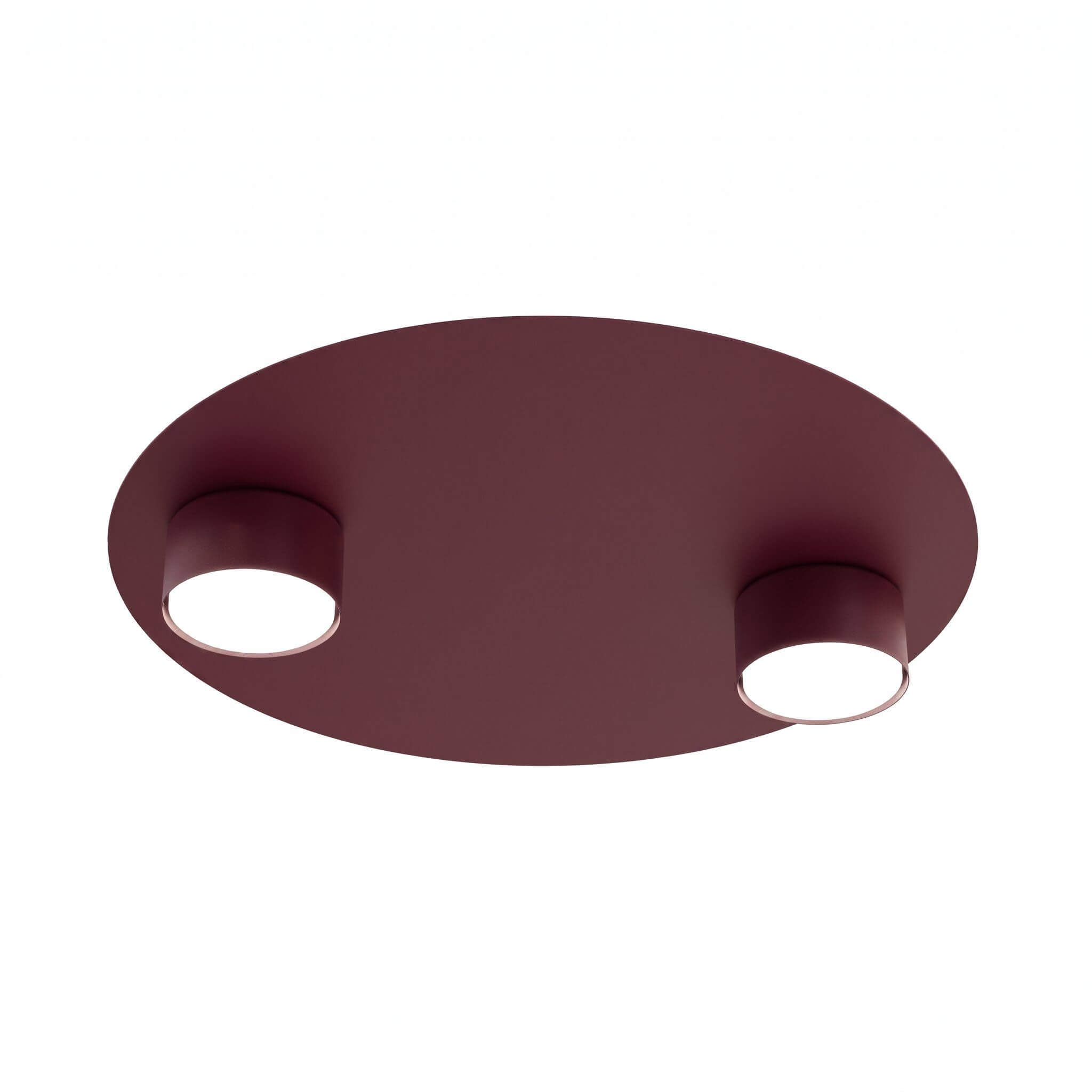 Emibig Bolx lampada da soffitto 2x10 W borgogna 1806/2