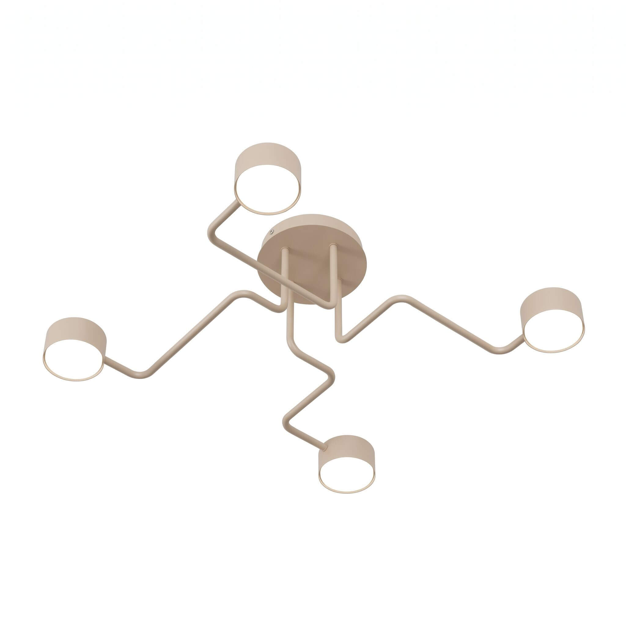 Emibig Kurage lampada da soffitto 4x10 W beige 1809/4