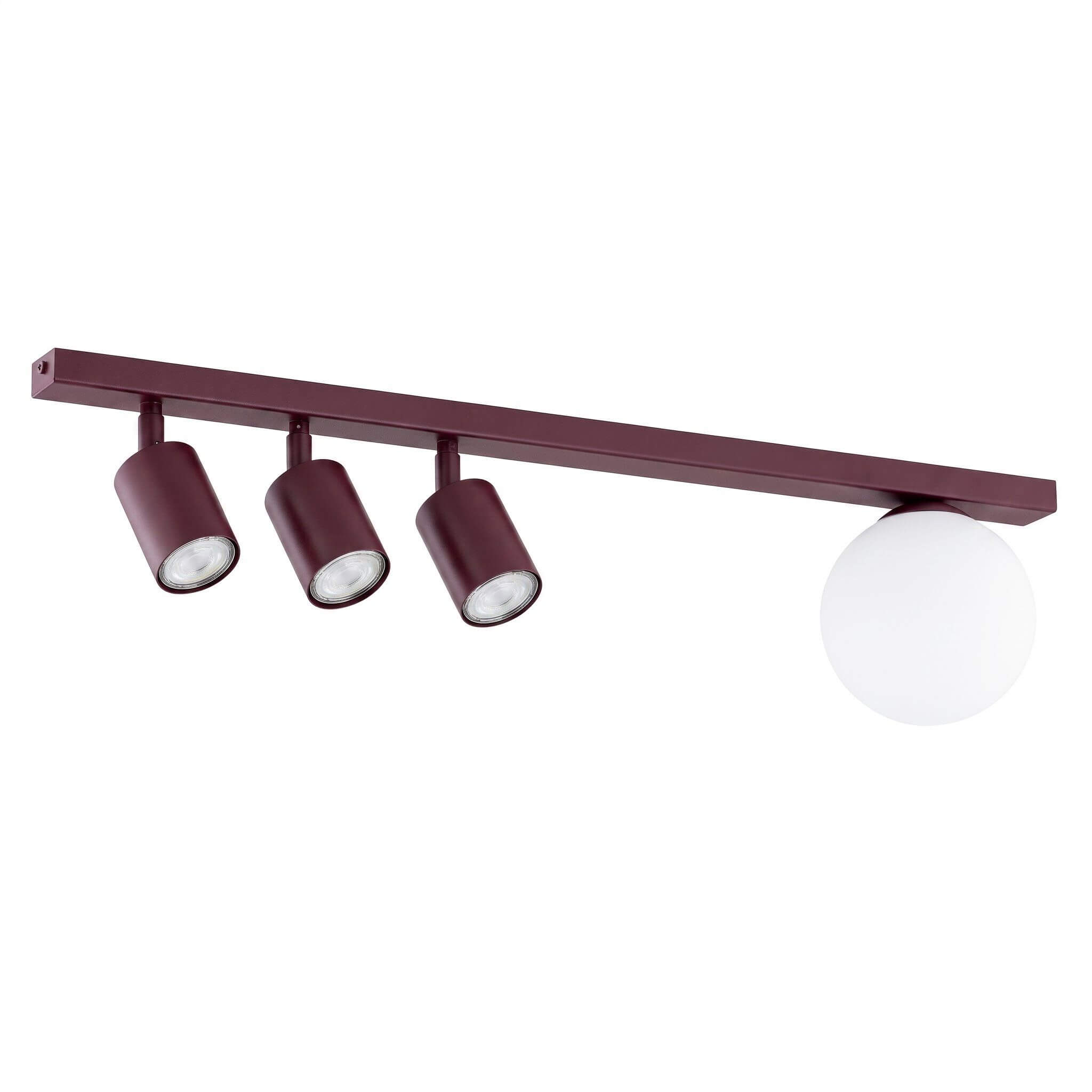 Emibig Baster lampada da soffitto 4x10 W borgogna 1816/4
