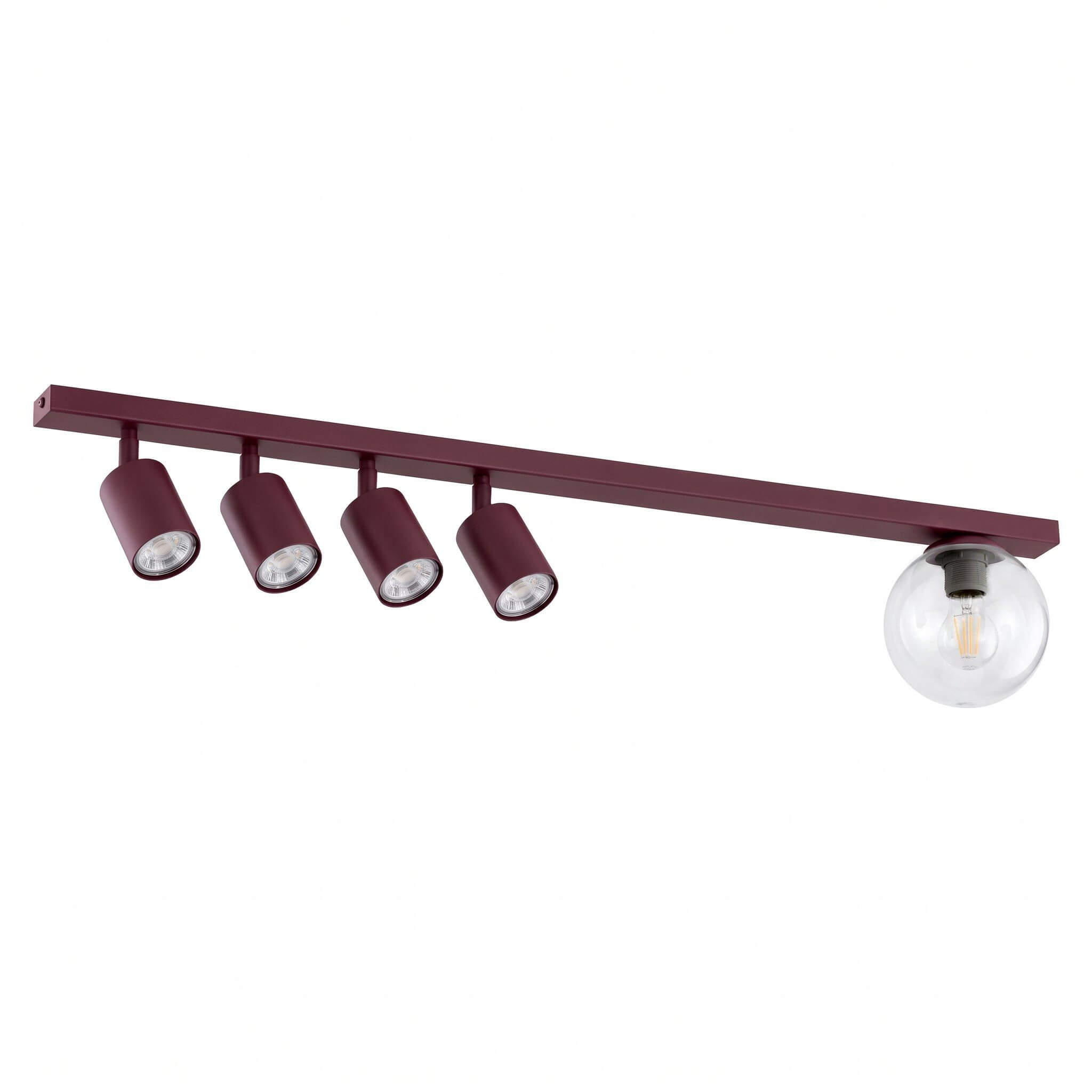 Emibig Baster lampada da soffitto 5x10 W borgogna 1817/5