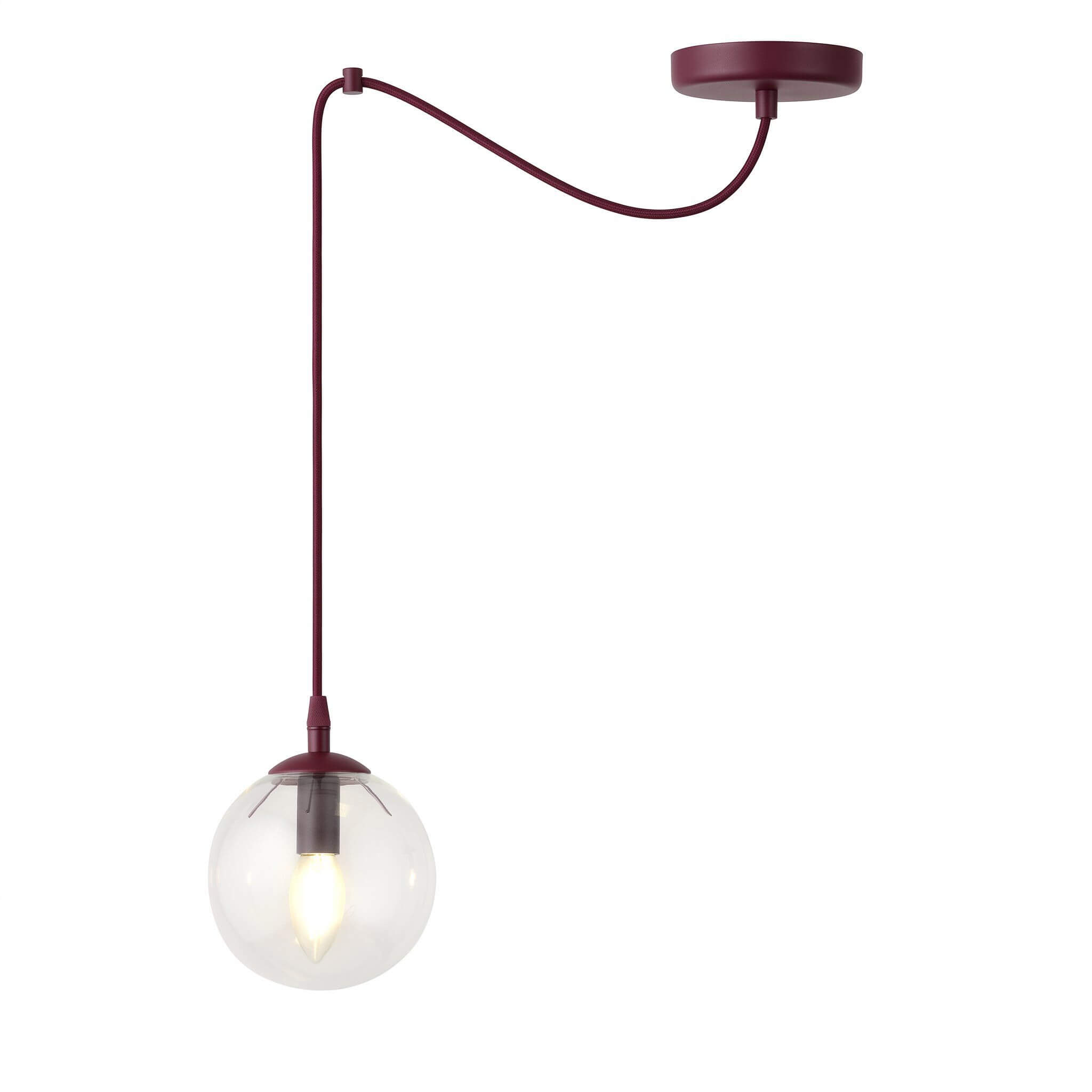 Emibig Gigi lampada sospesa 1x10 W borgogna 1826/1