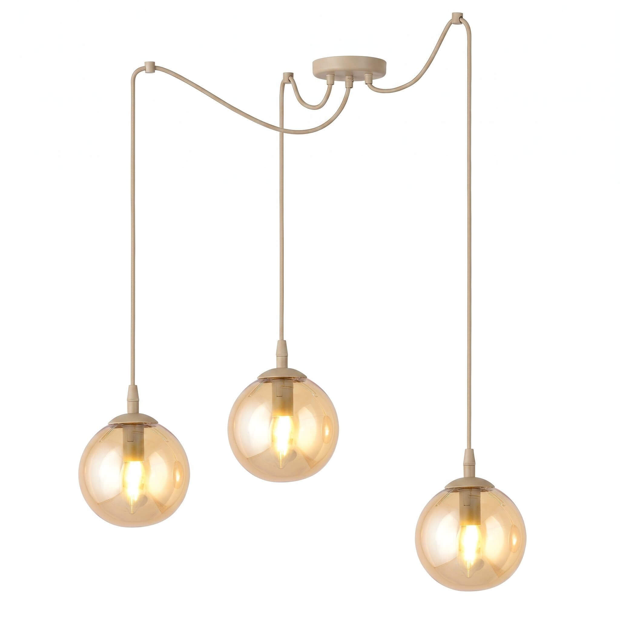 Emibig Gigi lampada sospesa 3x10 W beige 1824/3