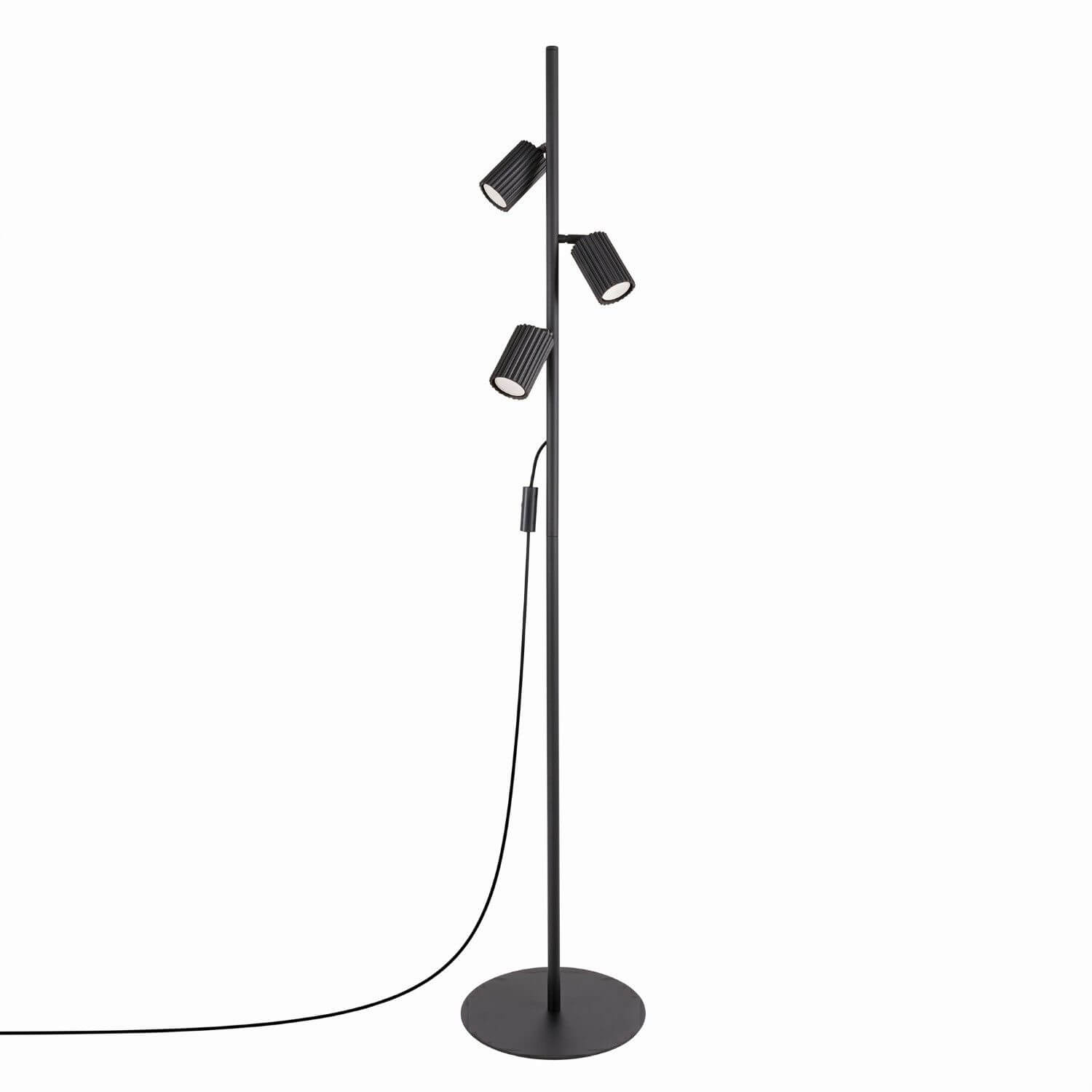 Sollux Lighting Karbon lampada da terra 3x10 W nero SL.2016
