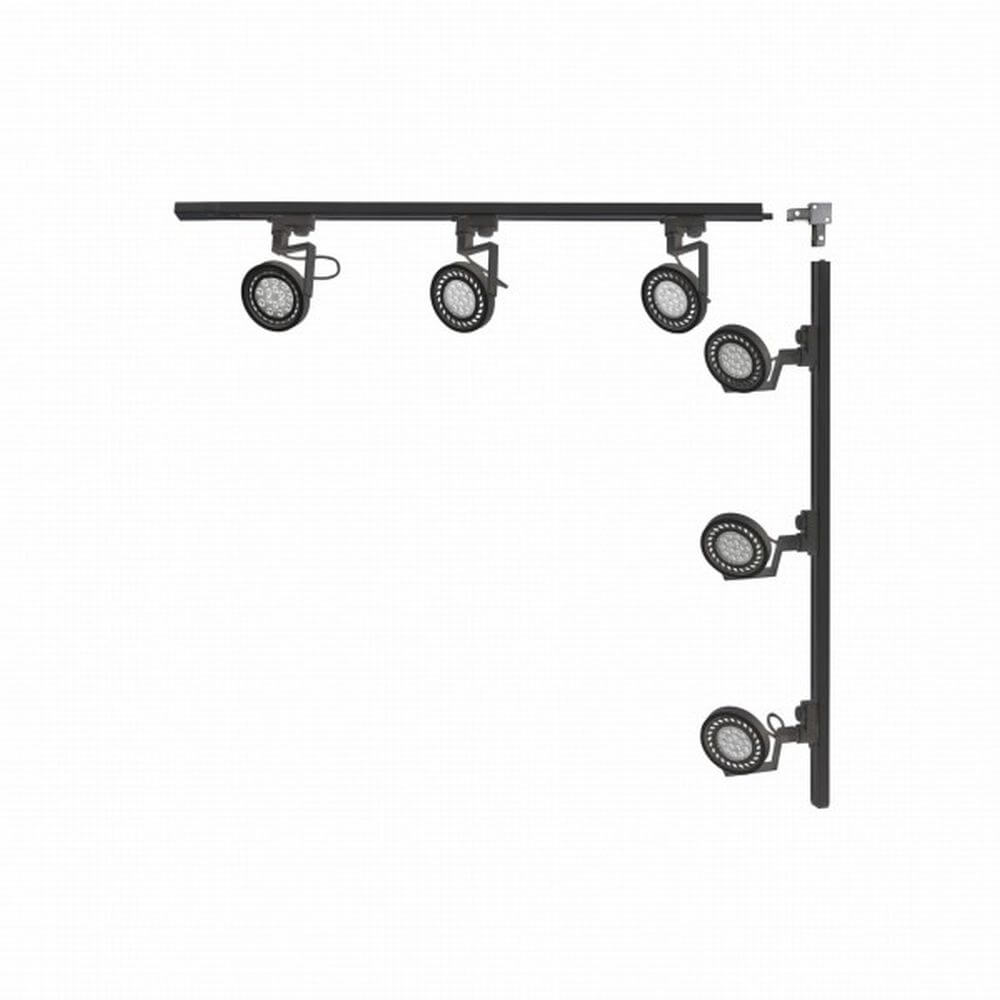Zuma Line Black set binario e faretti 6x15 W nero 3579