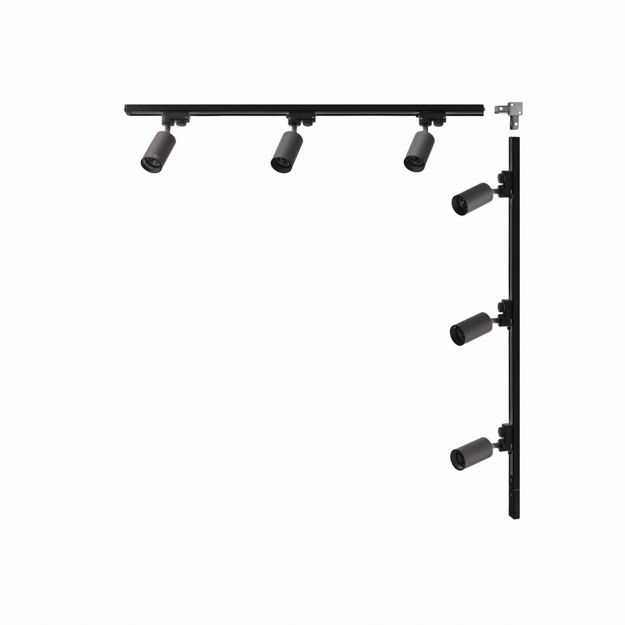 Zuma Line Black set binario e faretti 6x35 W nero 3562
