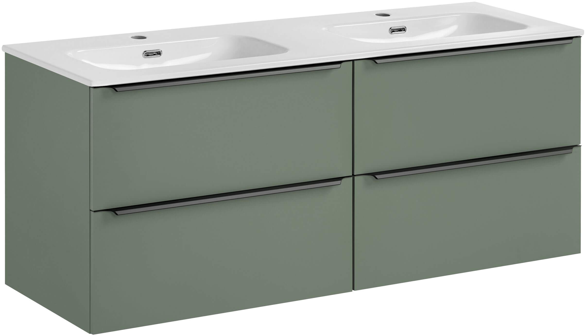 Set lavabo Comad Fly FLY 140D DP ( E-8073-140D ), armadietto Comad Sombra Green SOMBRA GREEN 82-70-46-2S