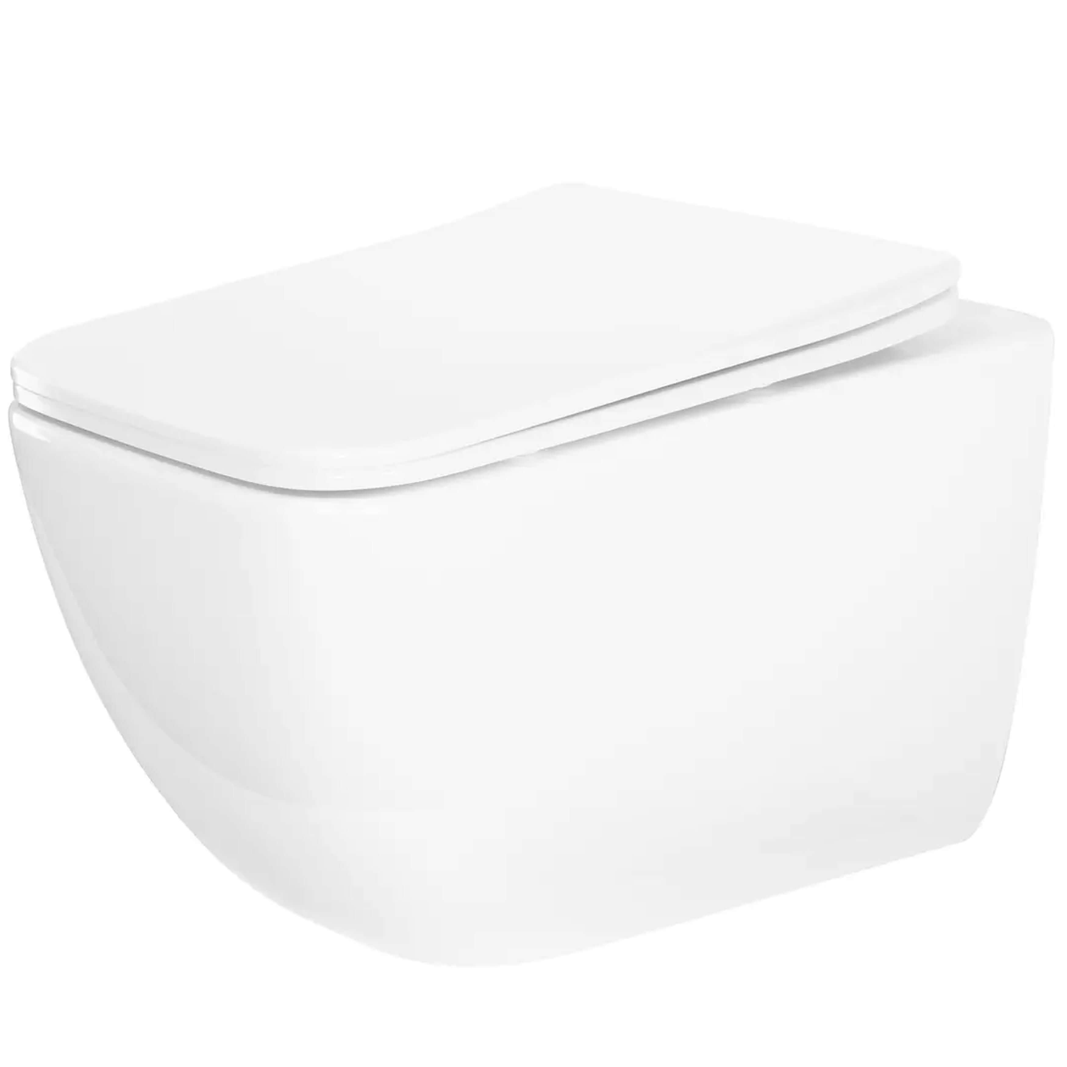 Rea Dexter vaso wc sospeso con scarico a vortice bianco lucida REA-C1278