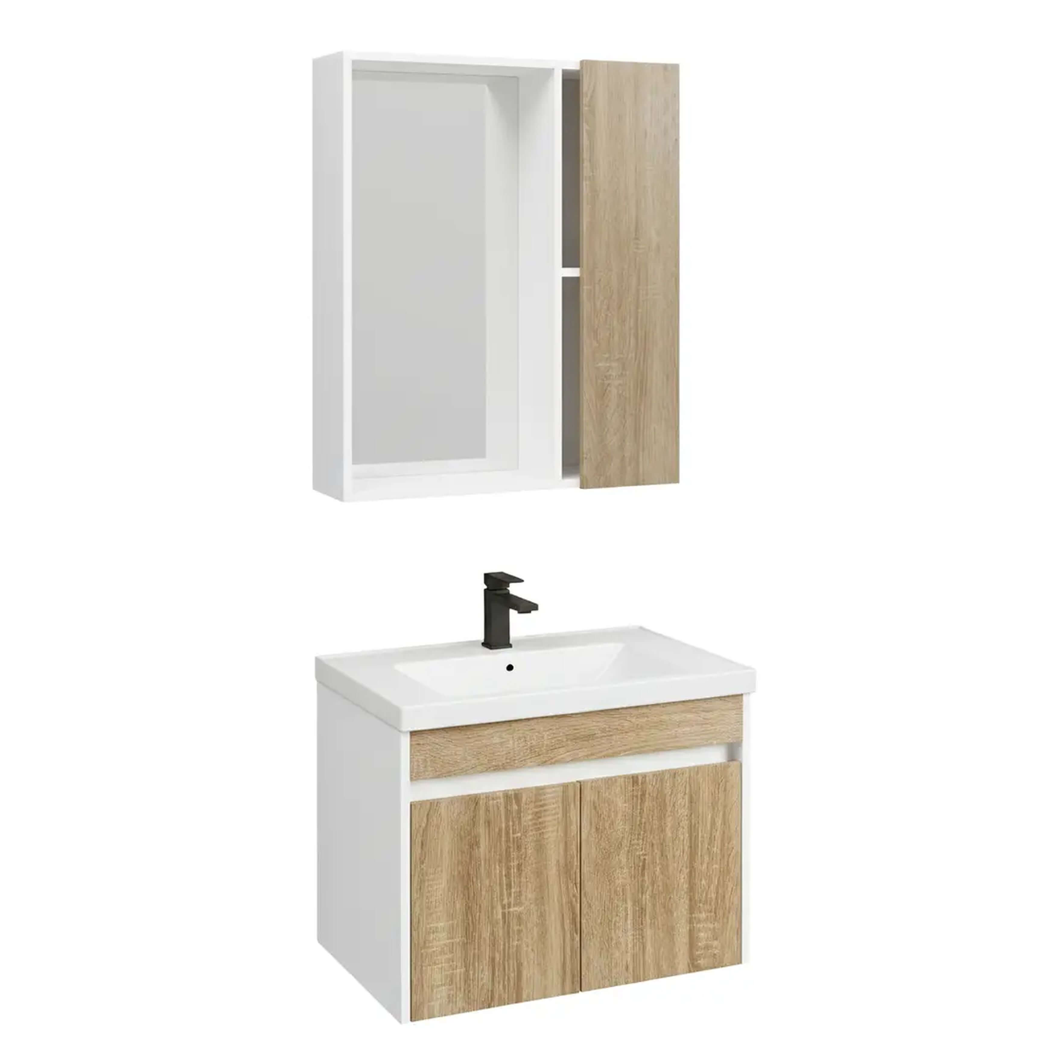 Rea Faro set di mobili da bagno 58x46.5x42 cm sottolavabo sospeso bianco REA-M0037