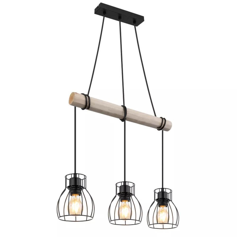 Globo Lighting Mina lampada sospesa 3x40 W nero 15326-3H