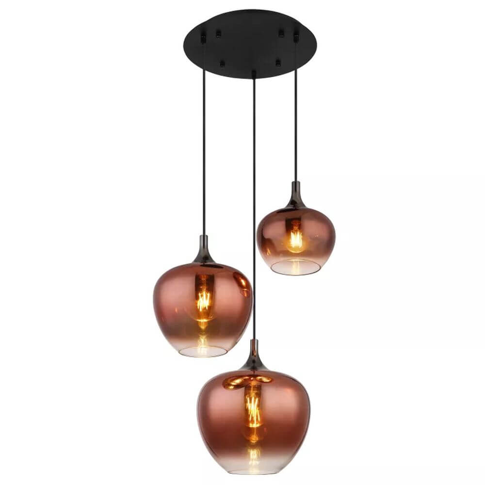 Globo Lighting Maxy lampada sospesa 3x40 W nero 15548-3HG