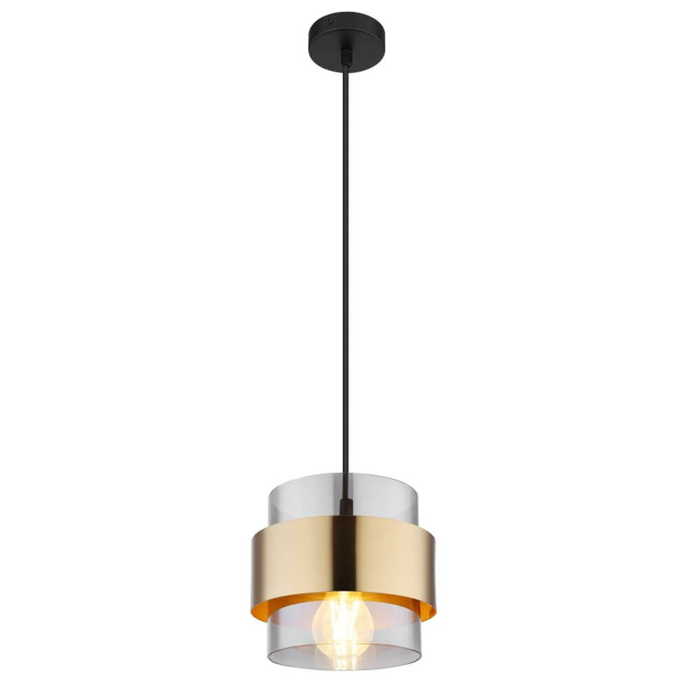 Globo Lighting Milley lampada sospesa 1x60 W nero-oro 15560H