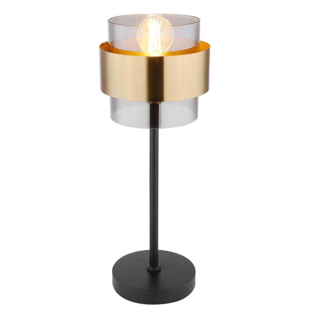 Globo Lighting Milley lampada da tavolo 1x60 W nero-oro 15560T