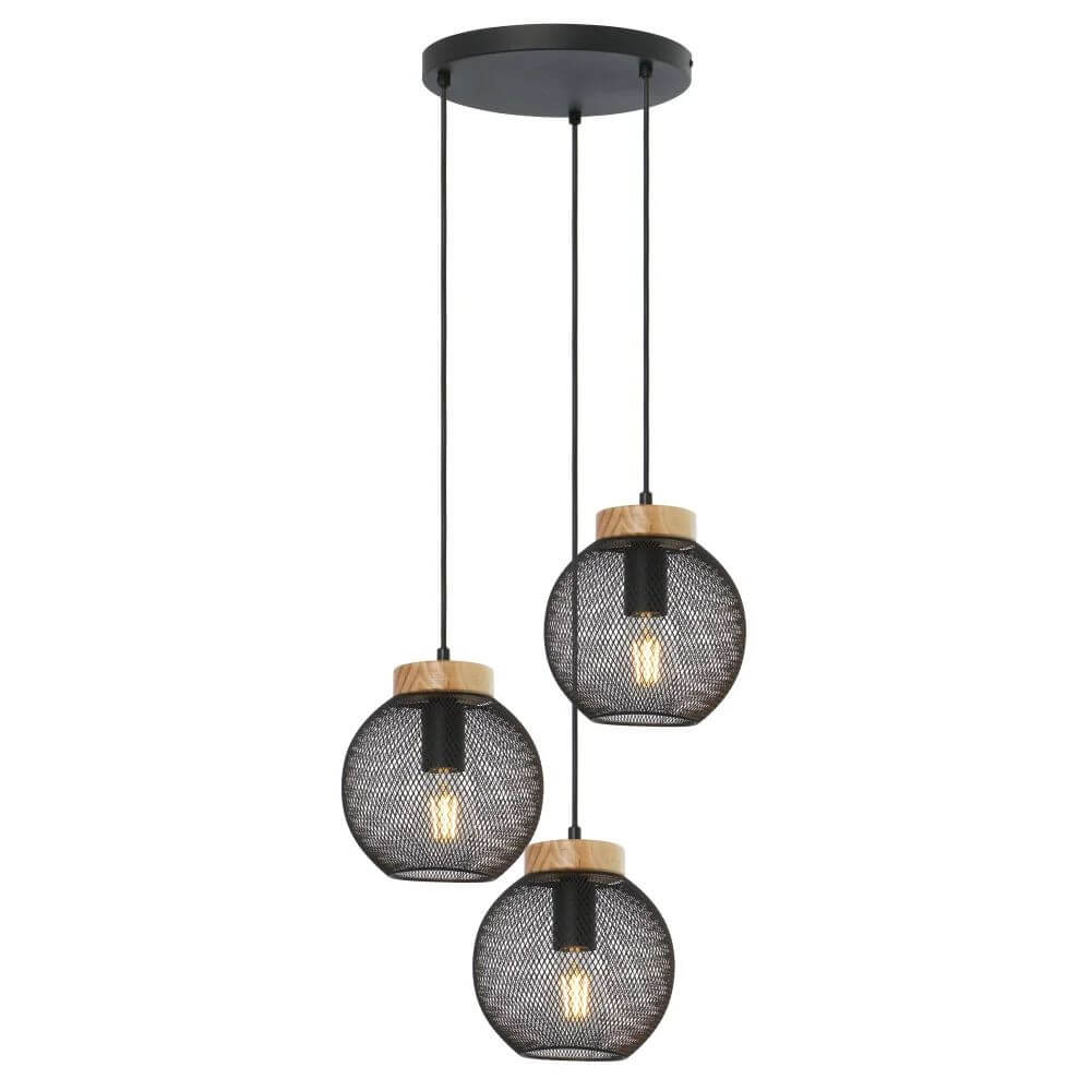 Globo Lighting Pablo lampada sospesa 3x40 W nero 15663-3H