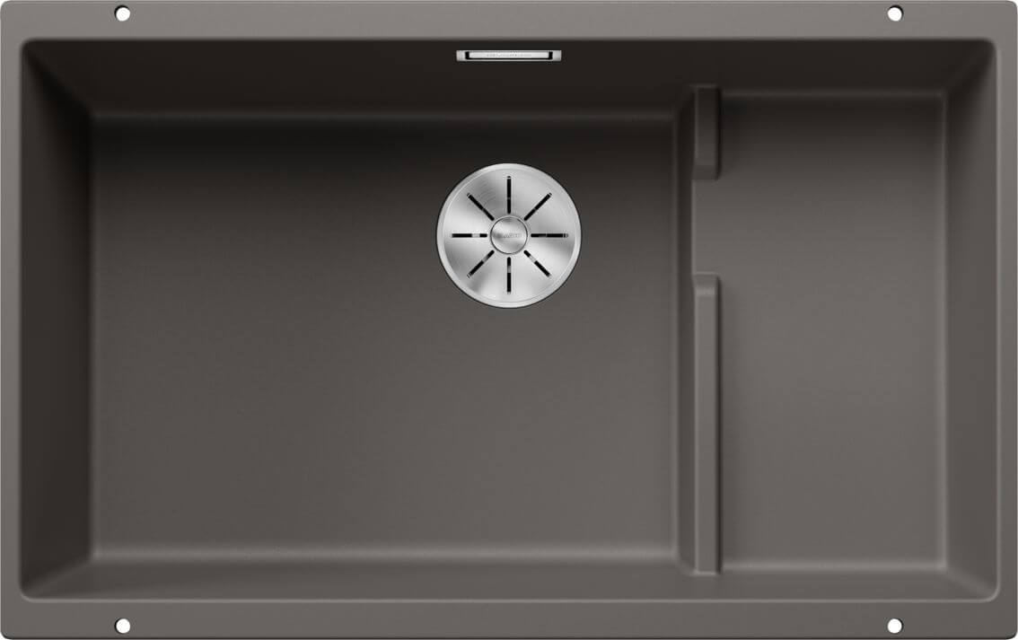 Blanco Subline 700-U Level lavello in granito 70x40 cm grigio/grafite/inox 527355
