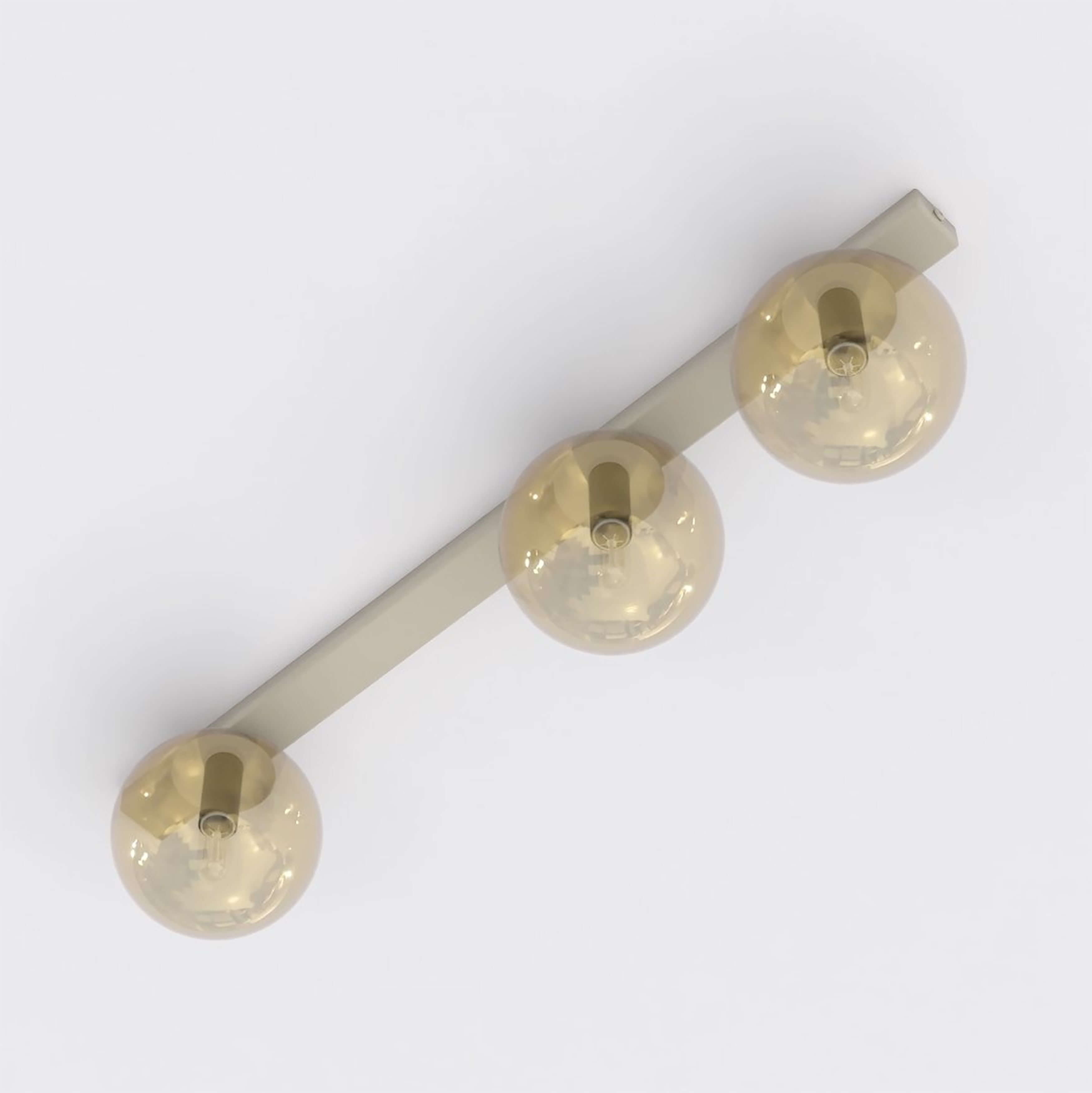 Emibig Fit lampada da soffitto 3x10 W beige 1714/3